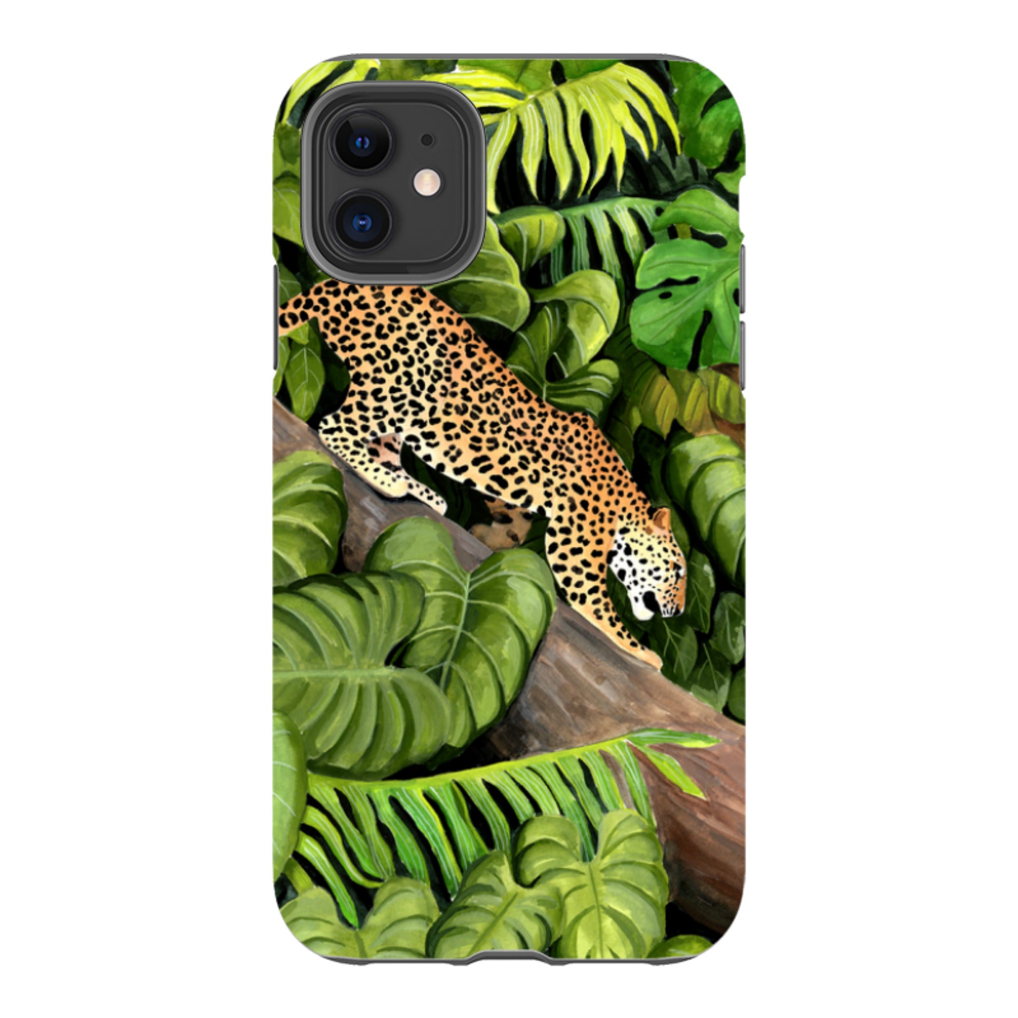 iPhone Tough Case - Leopard Poised By Bex Parkin