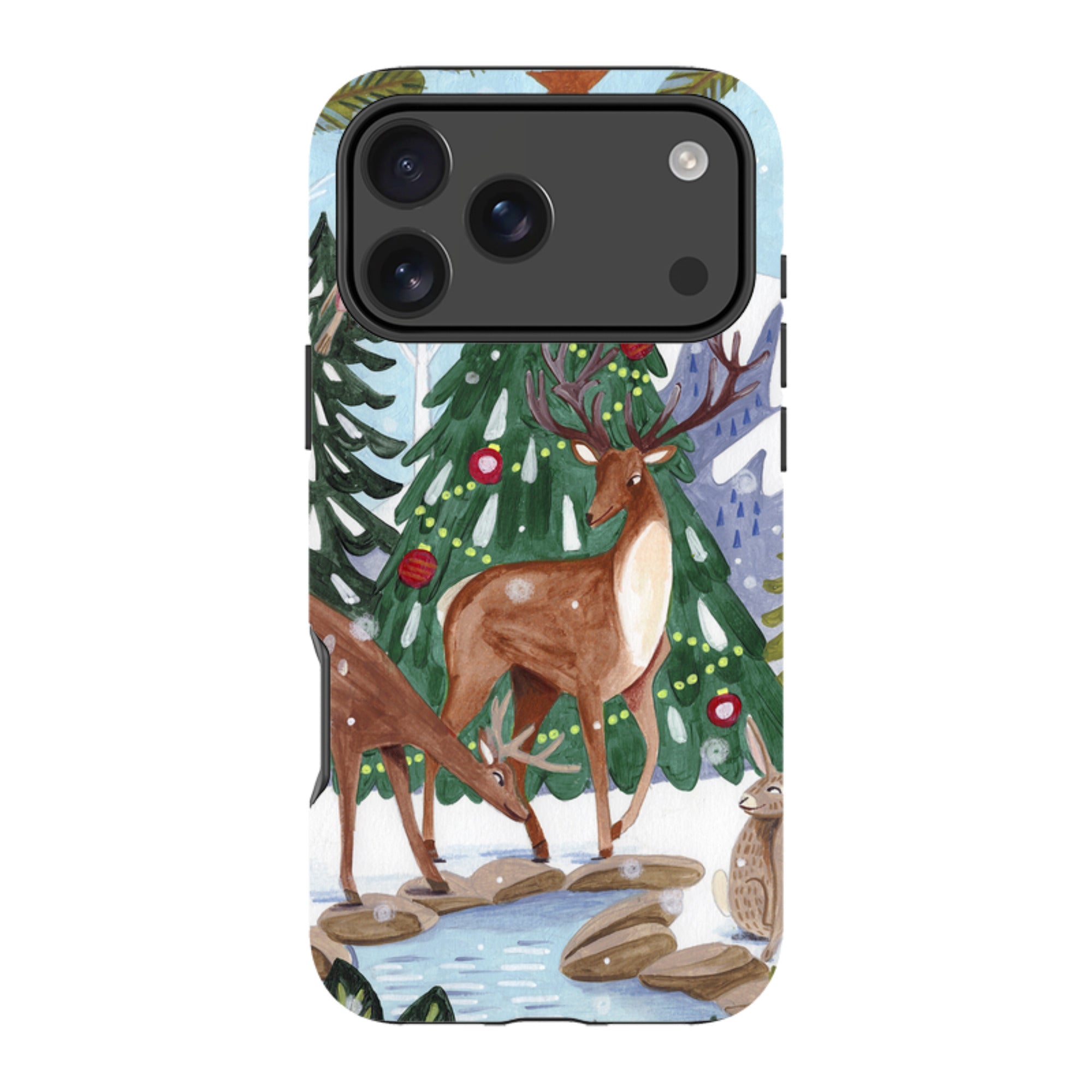 iPhone Tough Case - Winter Forest By Caroline Bonne Muller
