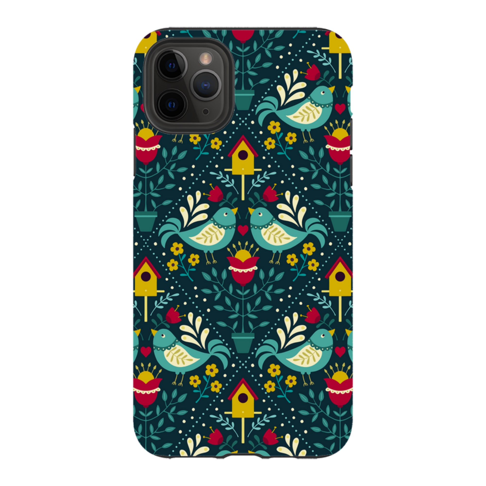 iPhone Tough Case - Bird Pattern VIII By Suzy Taylor