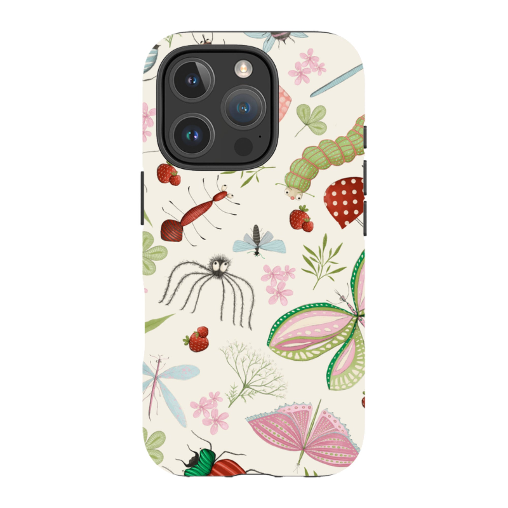 iPhone MagSafe Tough Case -  Insects Pattern By Maja Lindberg