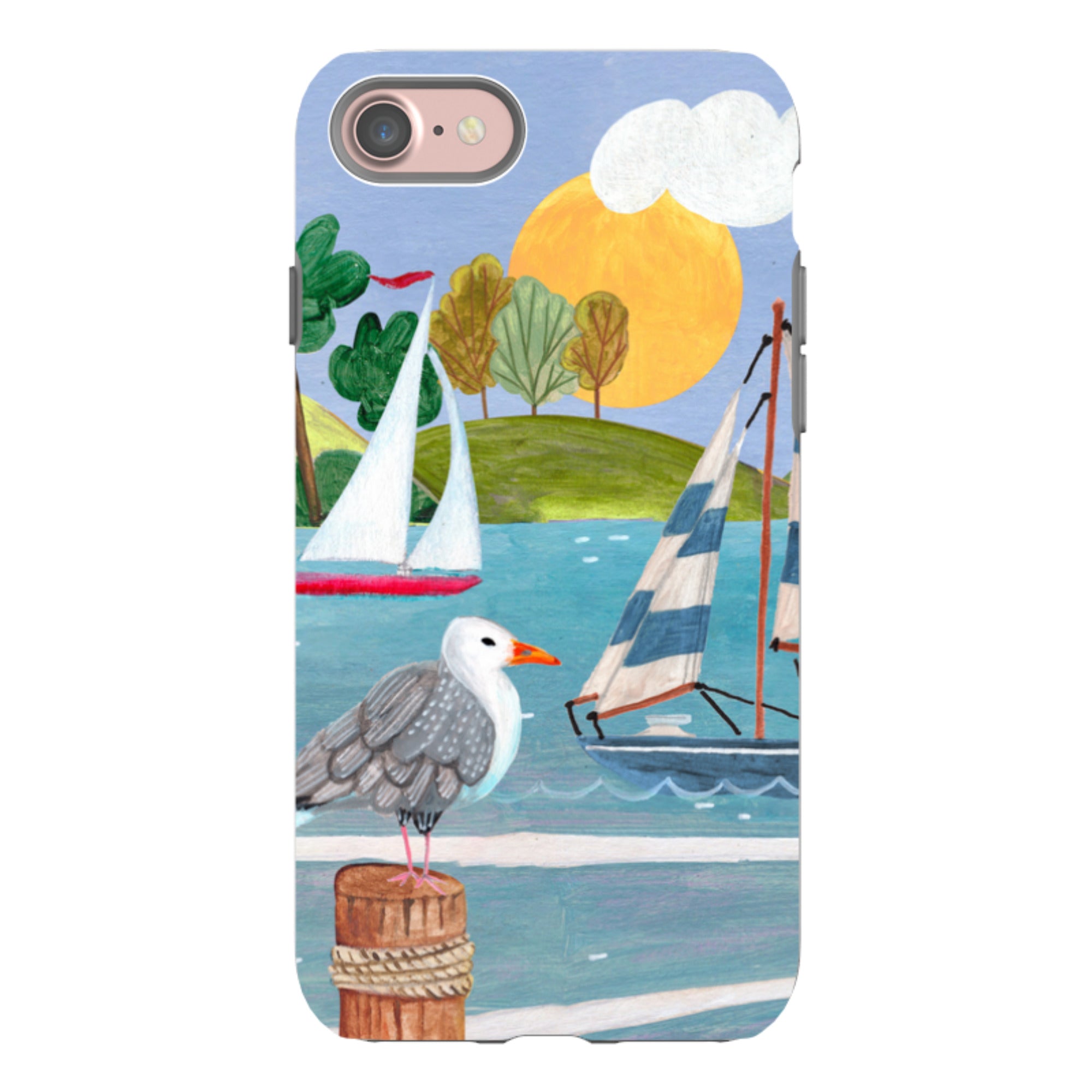 iPhone Tough Case - Sailing By Caroline Bonne Muller