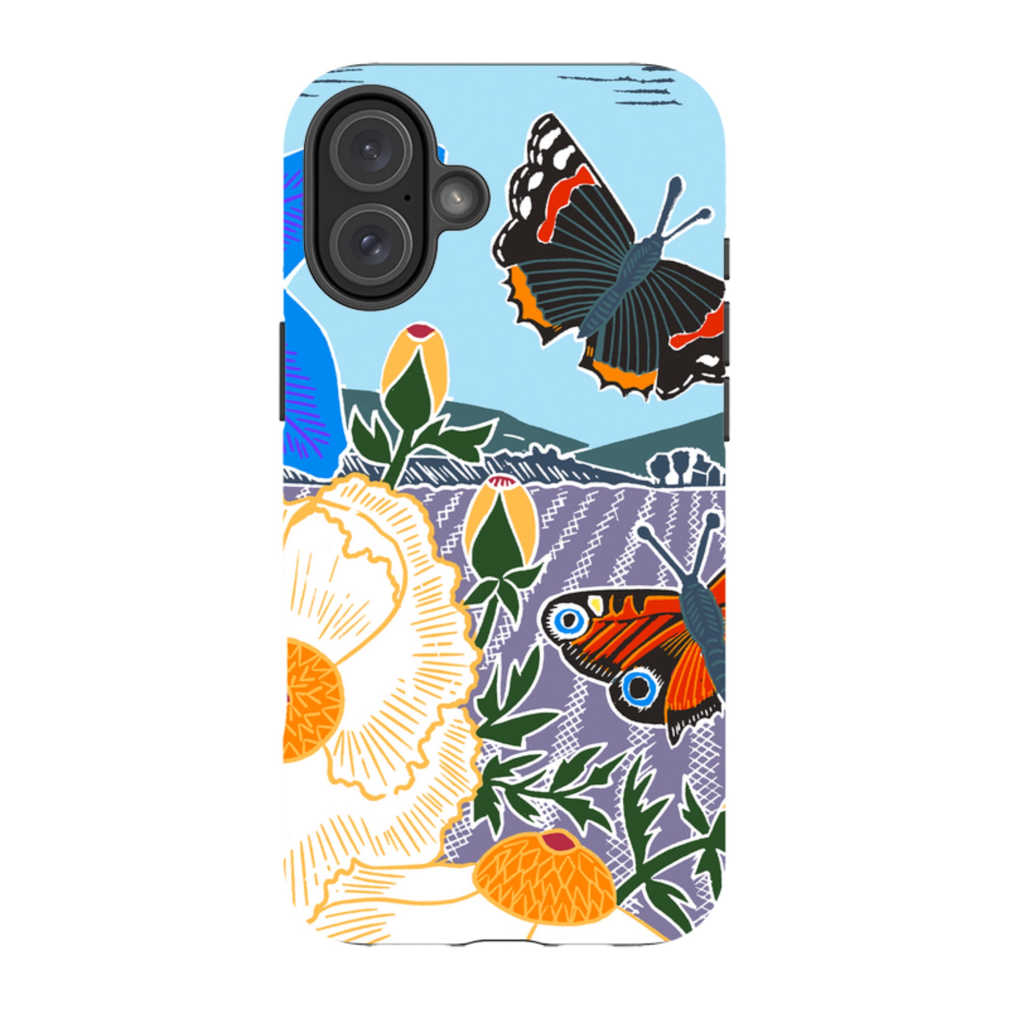 iPhone Tough Case - Bold Butterflies By Kate Heiss