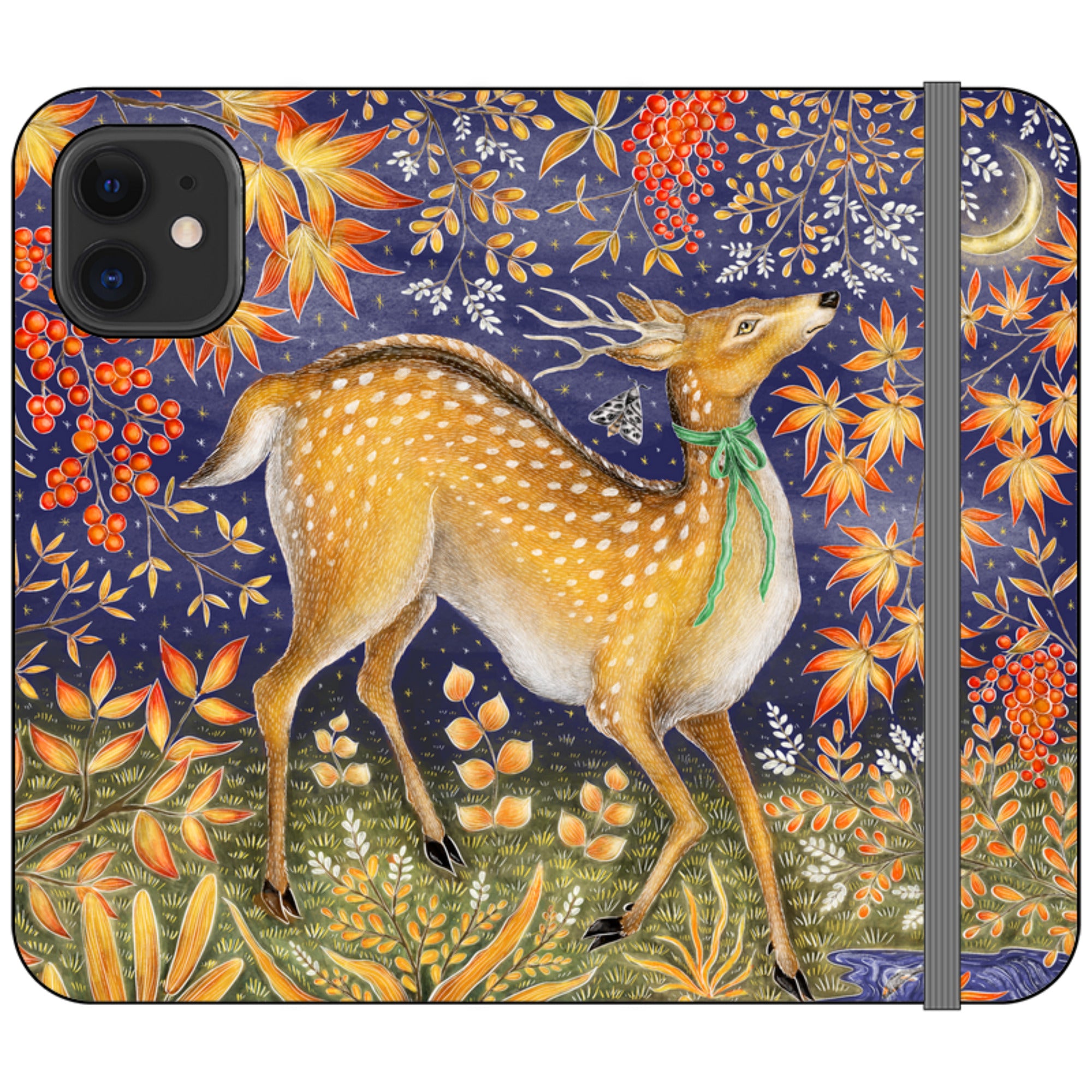 Autumn Deer Wallet Case By Catherine Rowe