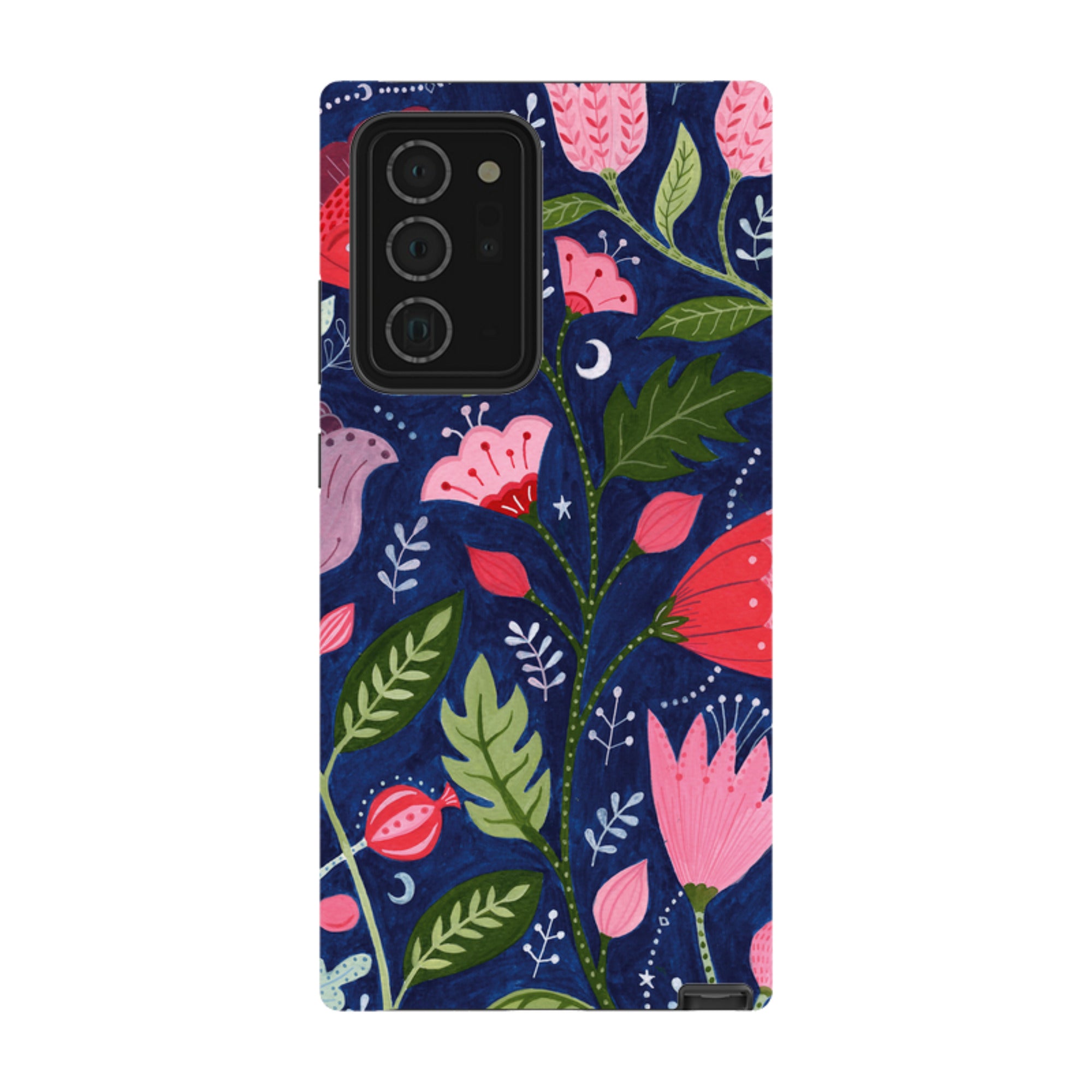 Samsung Tough Case - Flowers On Blue By Bex Parkin