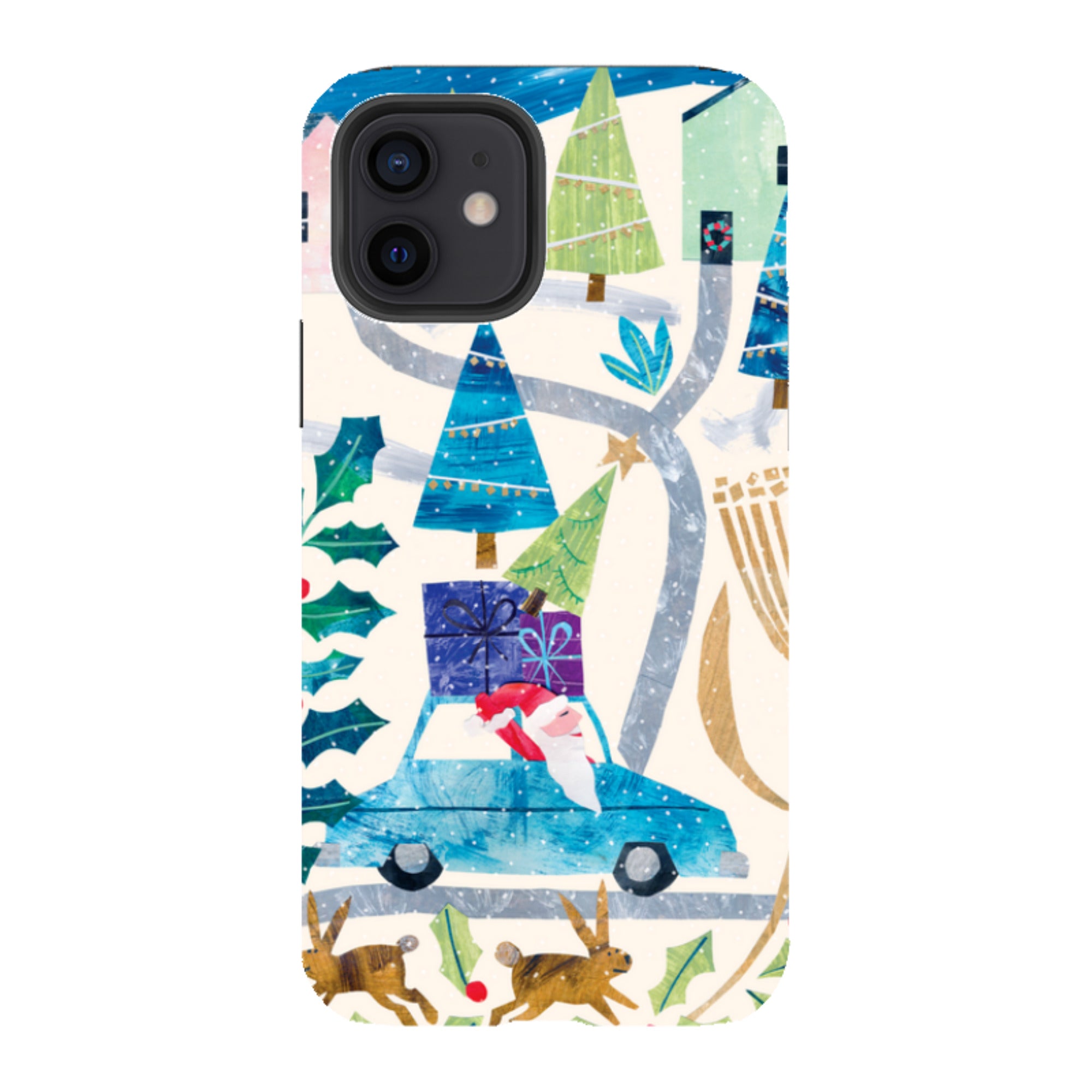 iPhone Tough Case - Santa Driving Home By Tracey English
