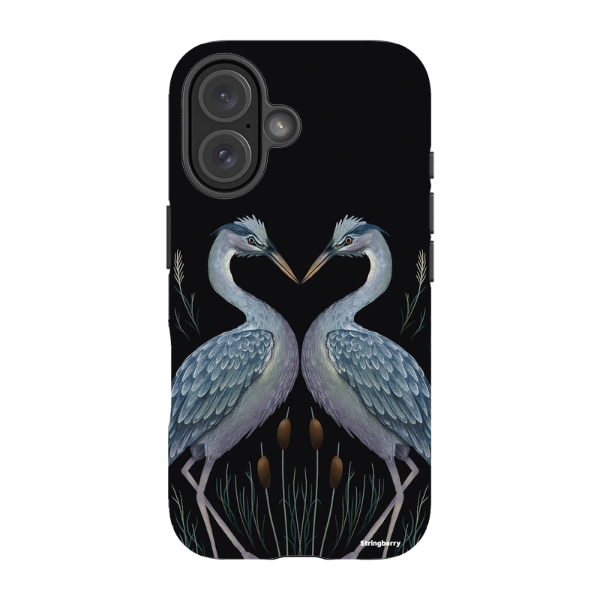iPhone MagSafe Tough Case - Heron Pair By Anna Stead