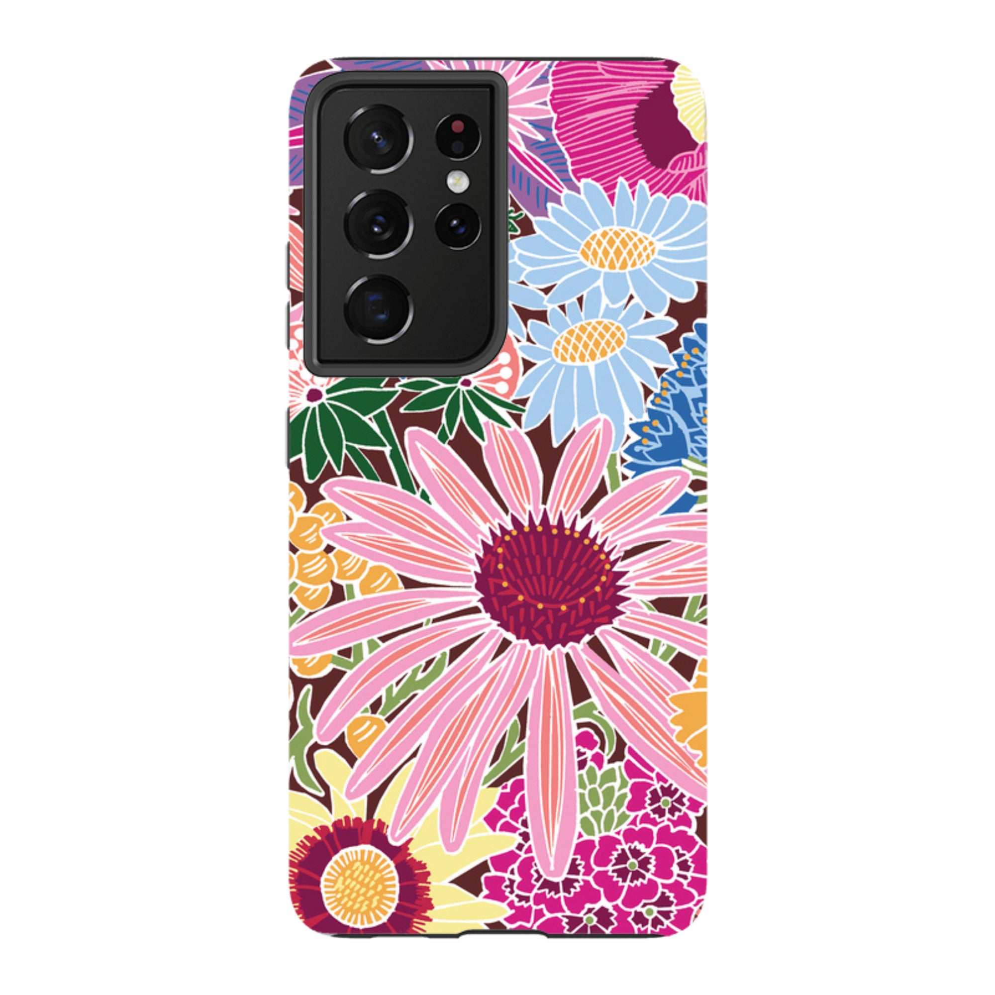 Samsung Tough Case - Jigsaw Floral 1 By kate Heiss