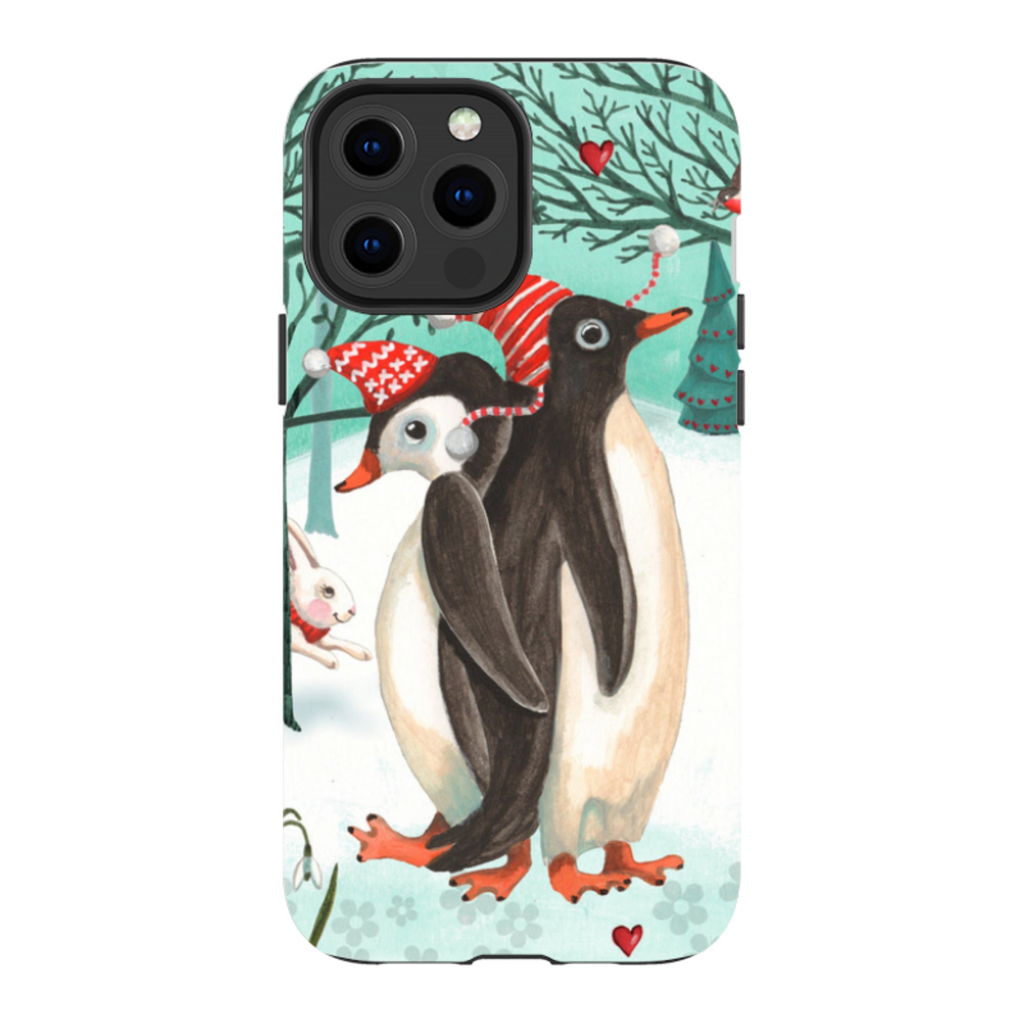 iPhone Tough Case - Winter Together By Caroline Bonne Muller