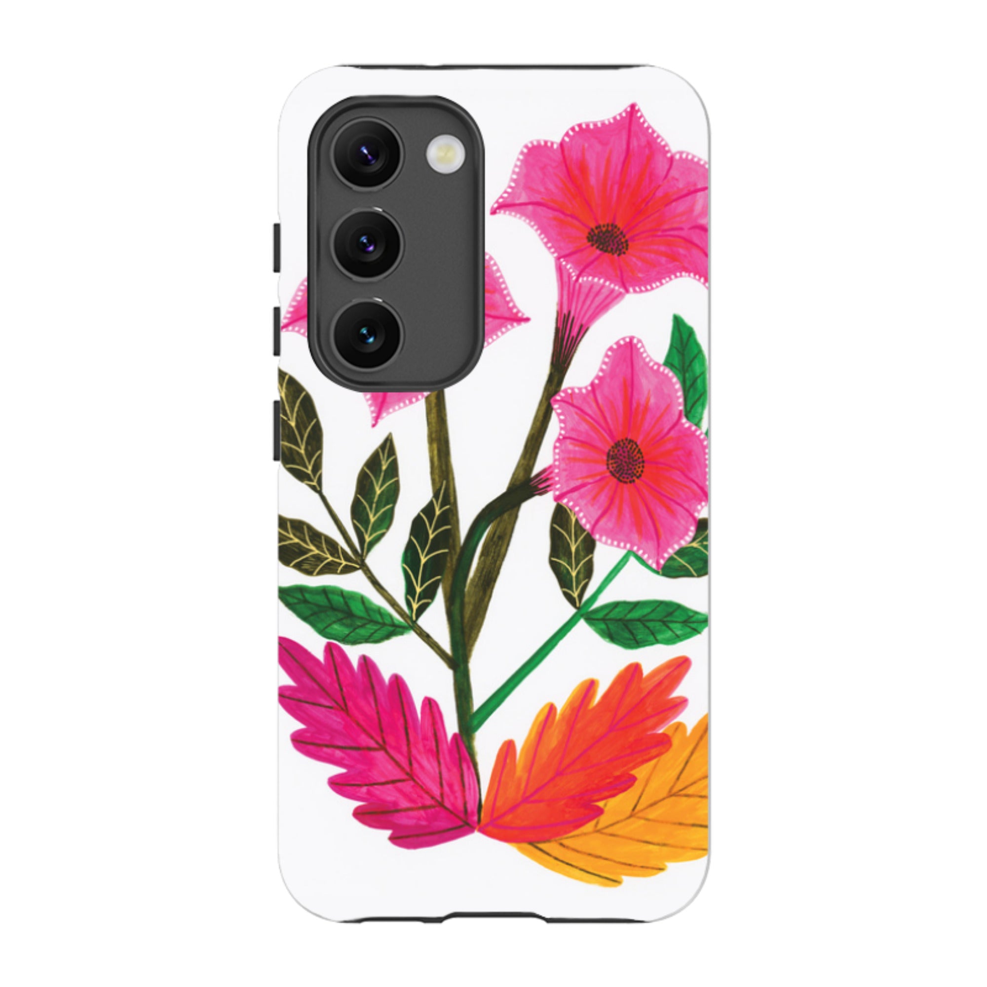 Samsung Tough Case - Trumpet Flowers By Lee Foster Wilson
