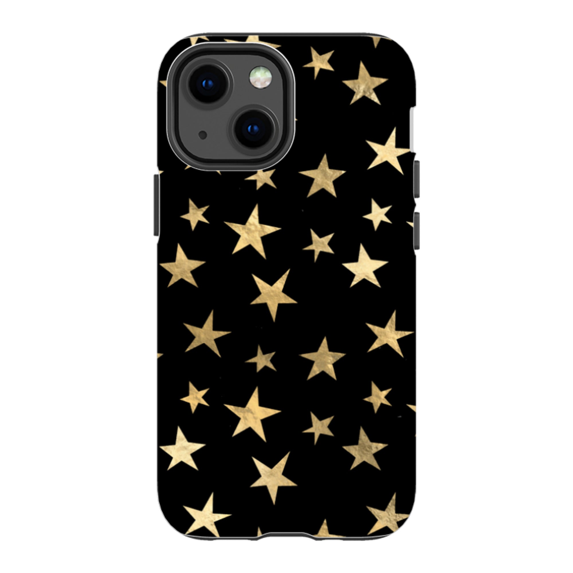 iPhone Tough Case - Black and Gold Stars