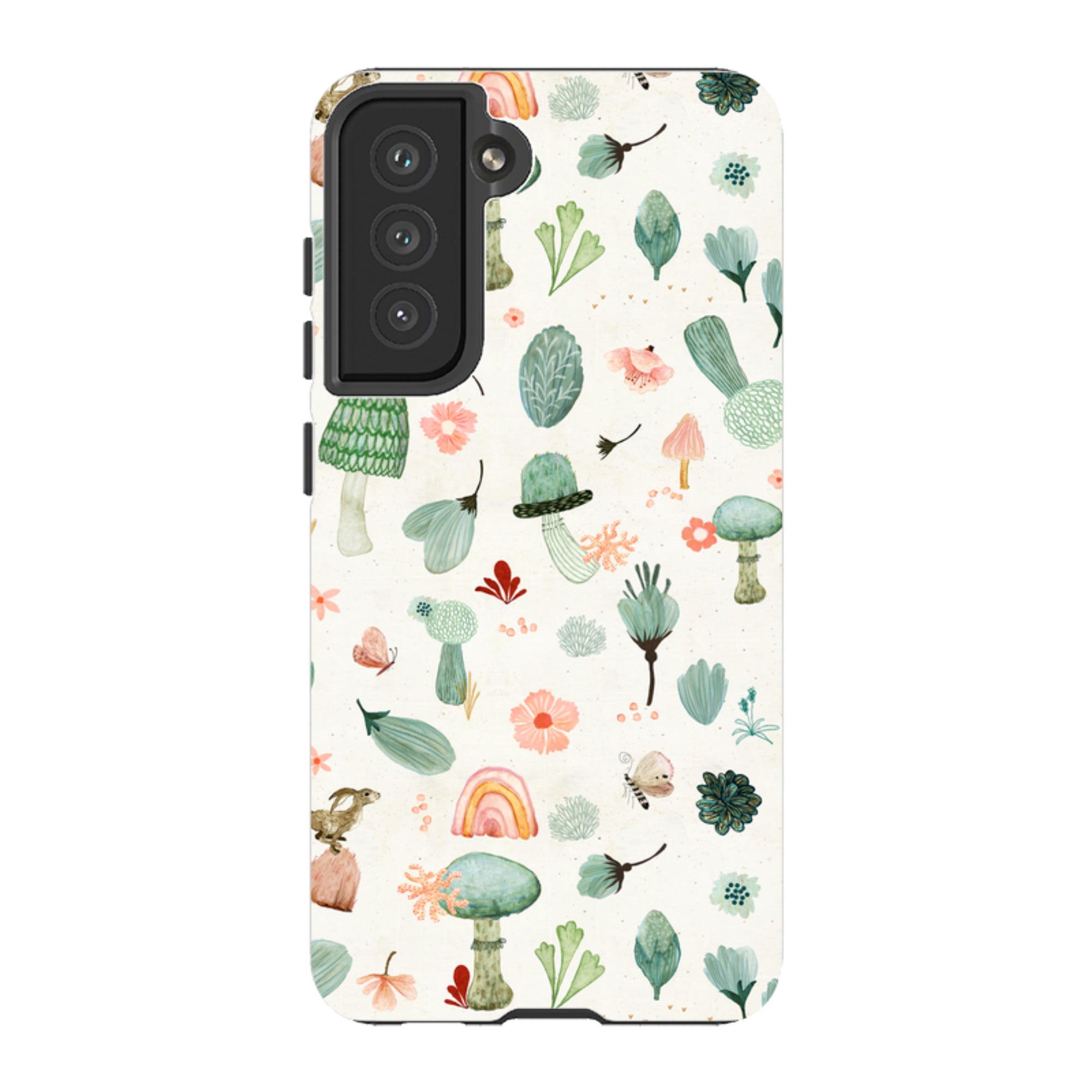 Samsung Tough Case - Mushroom World Cream By Katherine Quinn