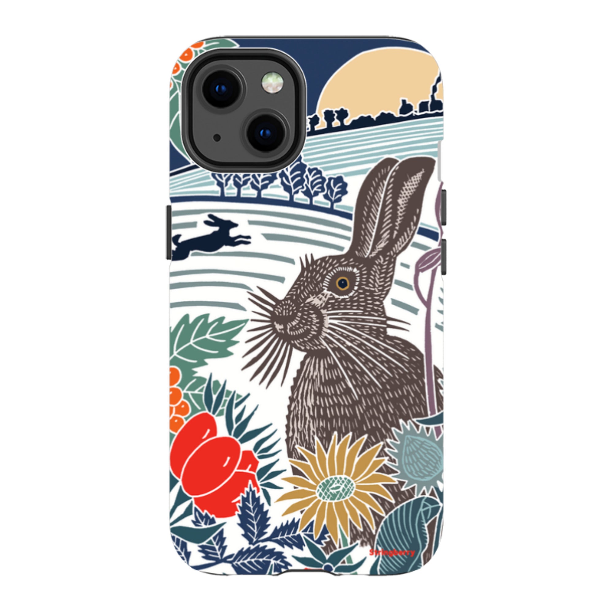 iPhone Tough Case - Winter Hare By Kate Heiss