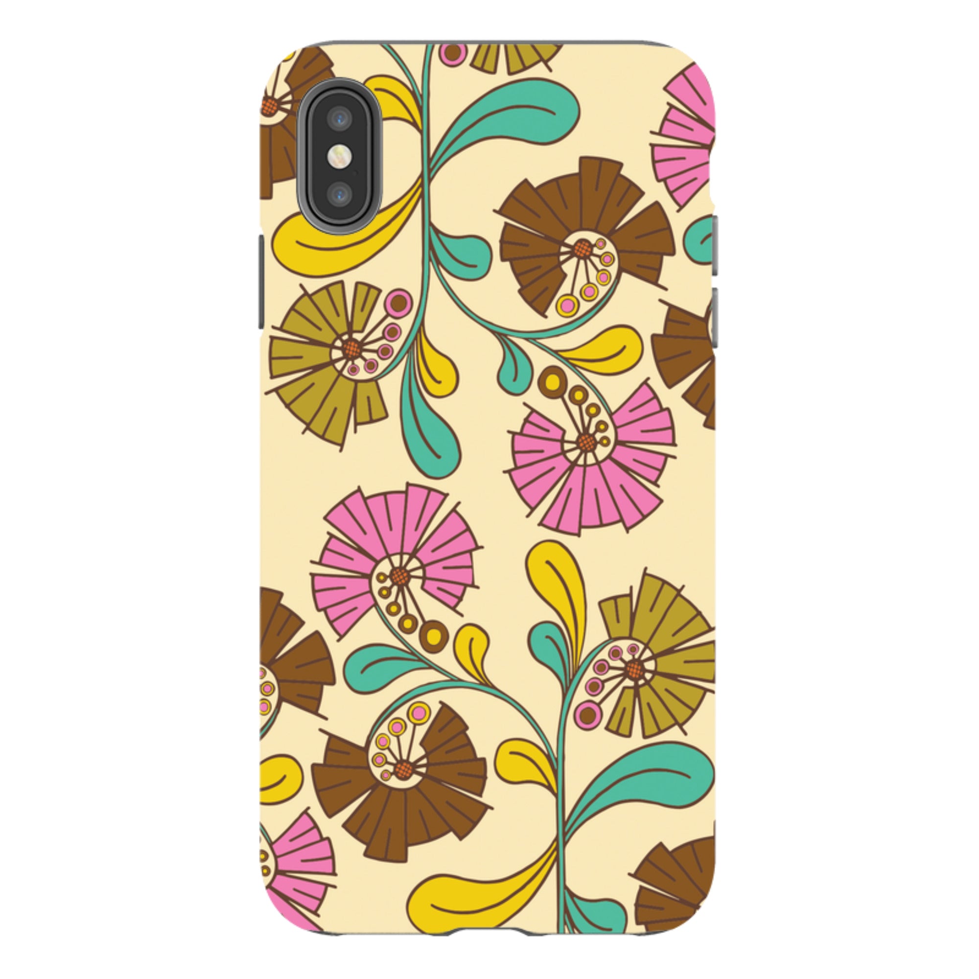 iPhone Tough Case - Fan Flower By Amelia Bowman