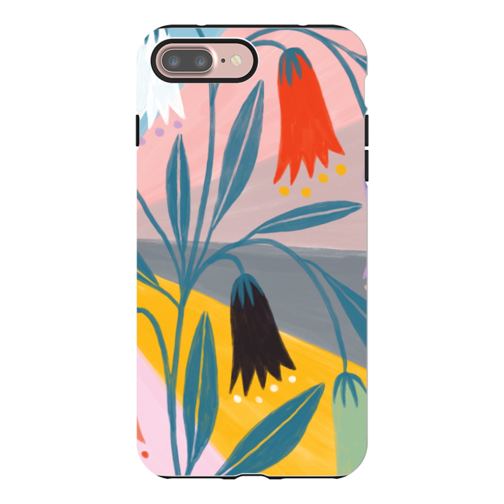 iPhone Tough Case - Bell Flowers By Lee Foster Wilson