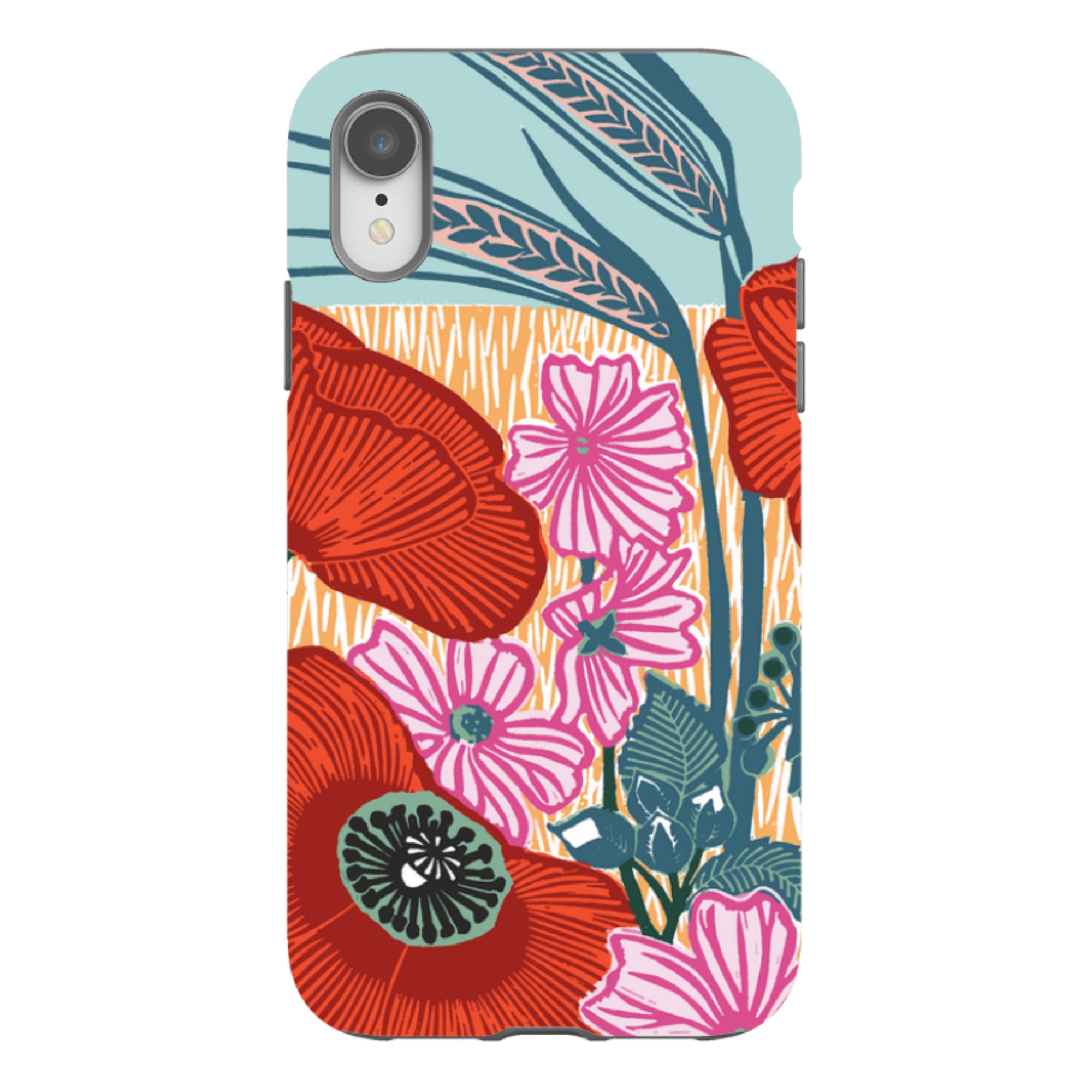 iPhone Tough Case - Wild Poppies By Kate Heiss