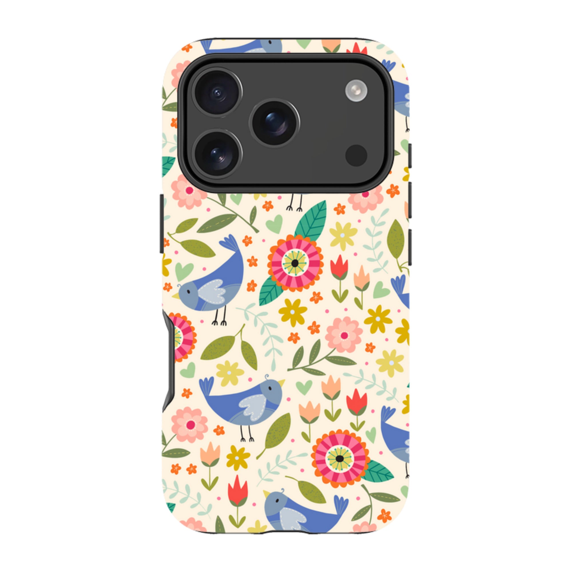 iPhone Tough Case - Bird Pattern I By Suzy Taylor