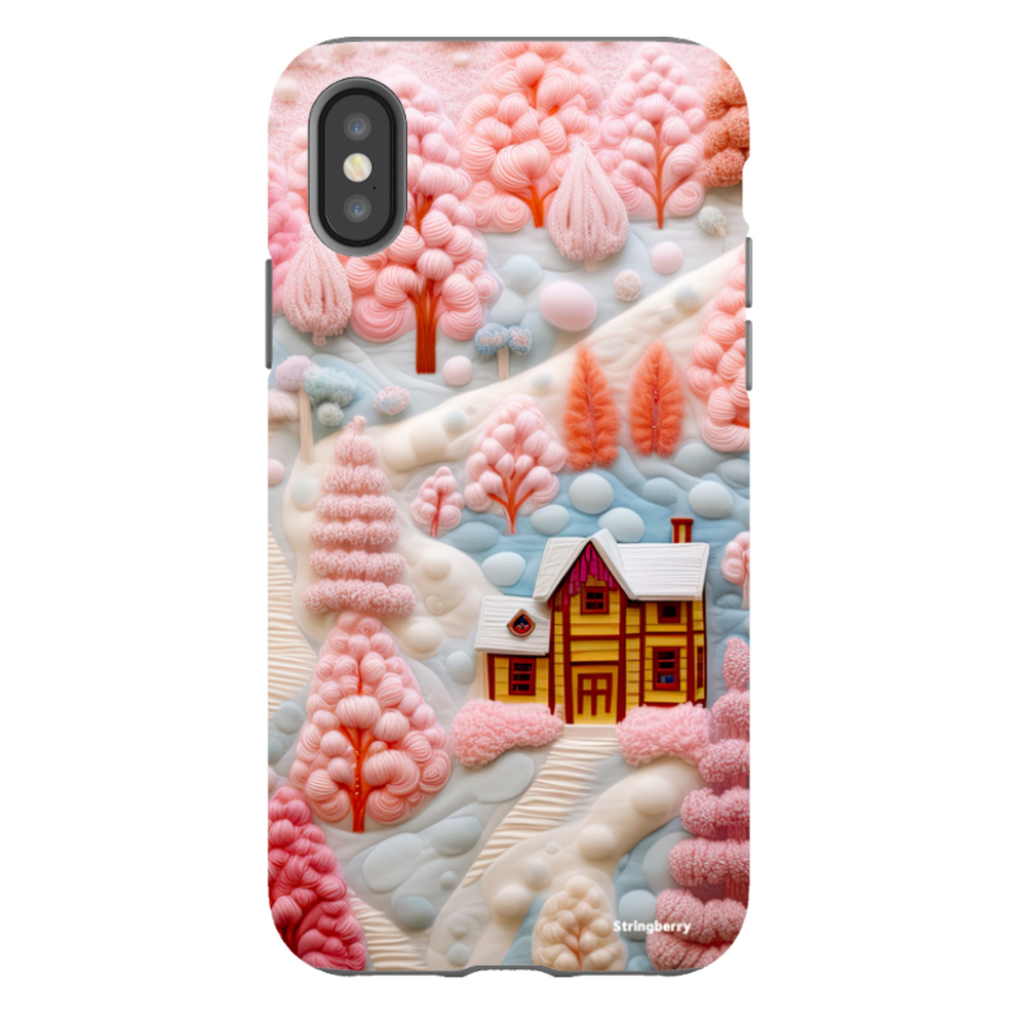iPhone Tough Case - Embroidery Christmas