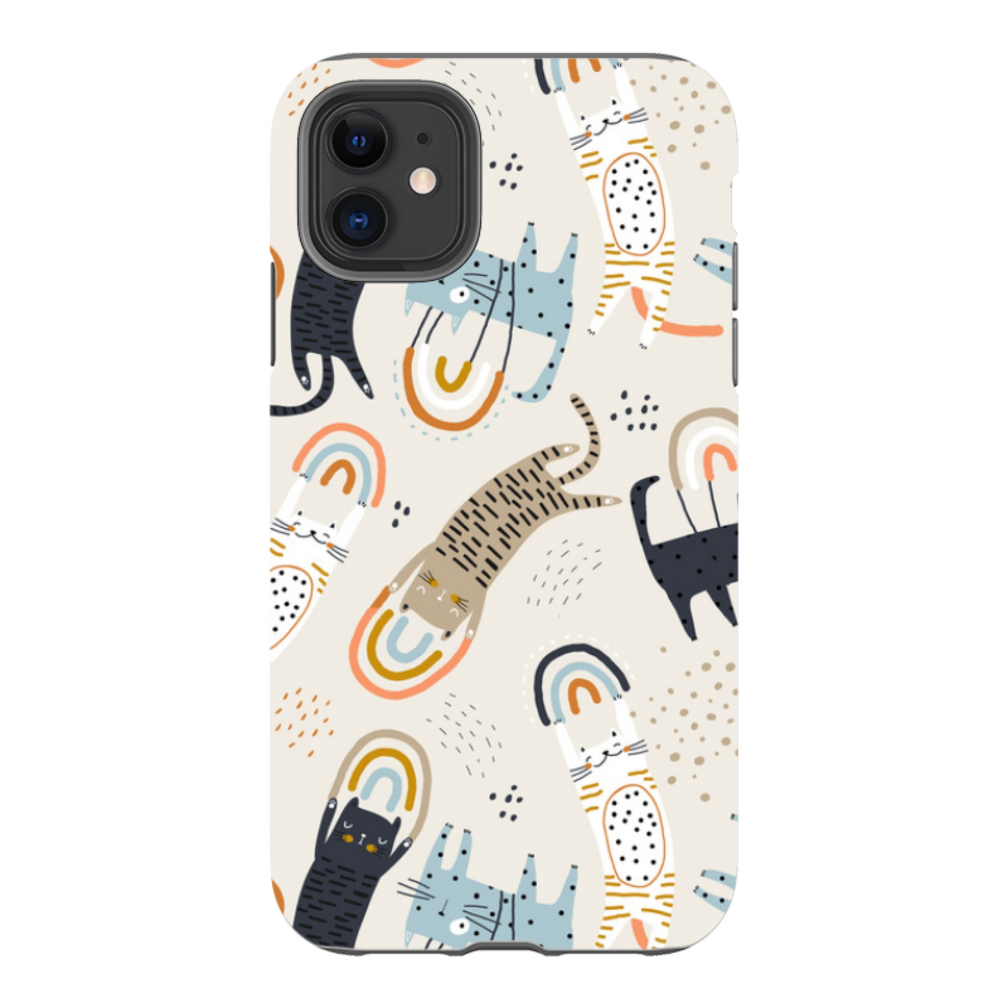 iPhone Tough Case - Rainbow Cats