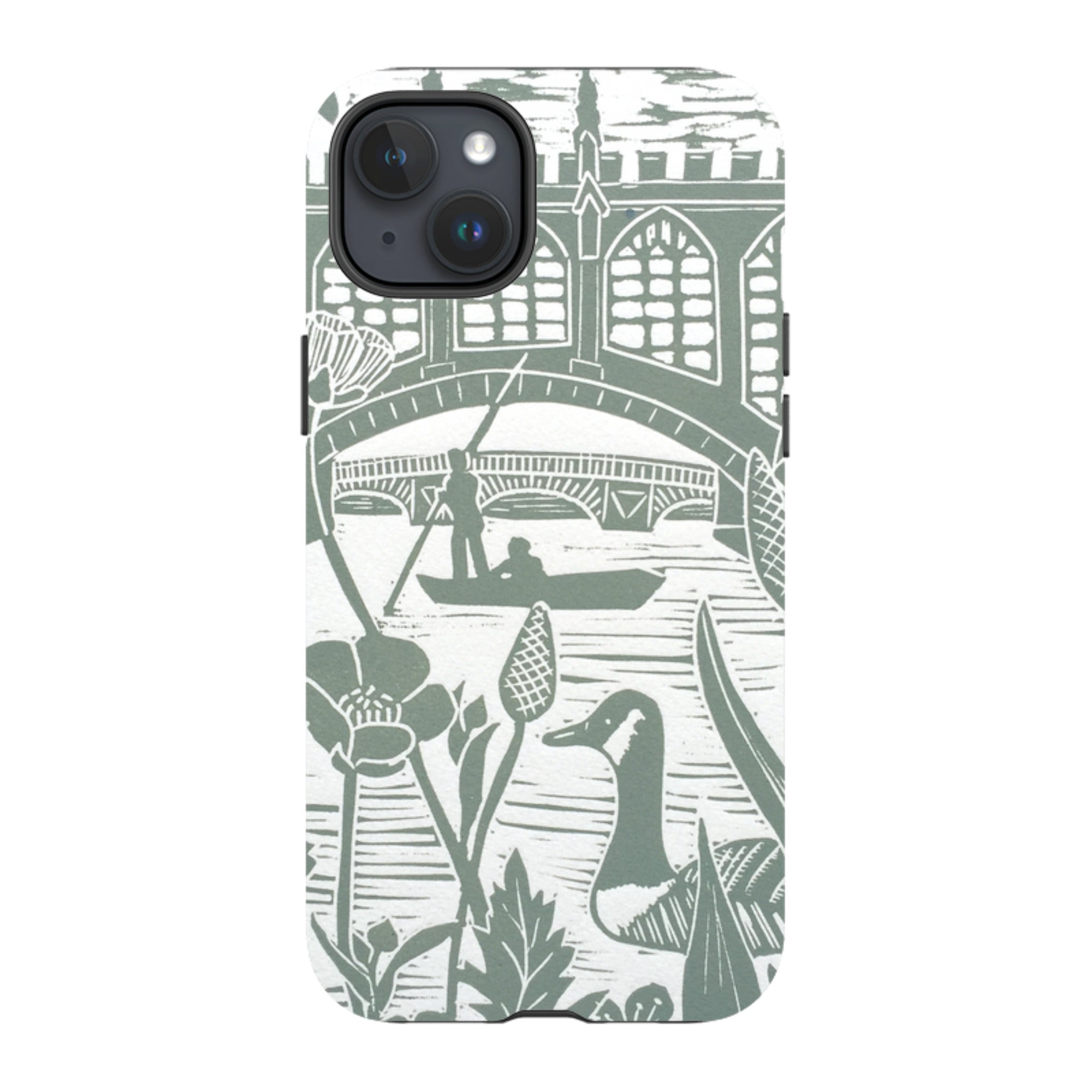 iPhone Tough Case - Punting At Cambridge By Kate Heiss
