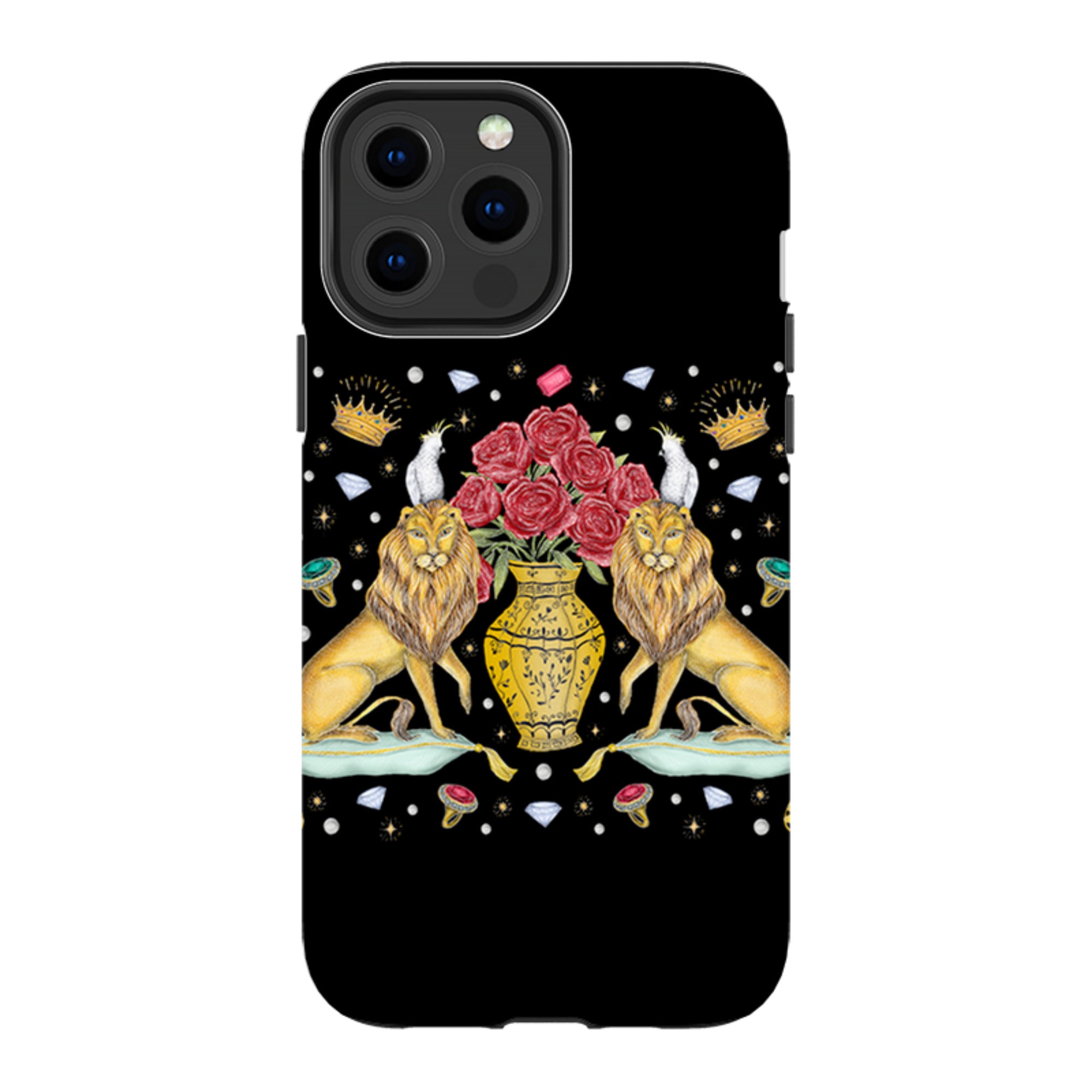 iPhone Tough Case - Lion And Vase By Catherine Rowe