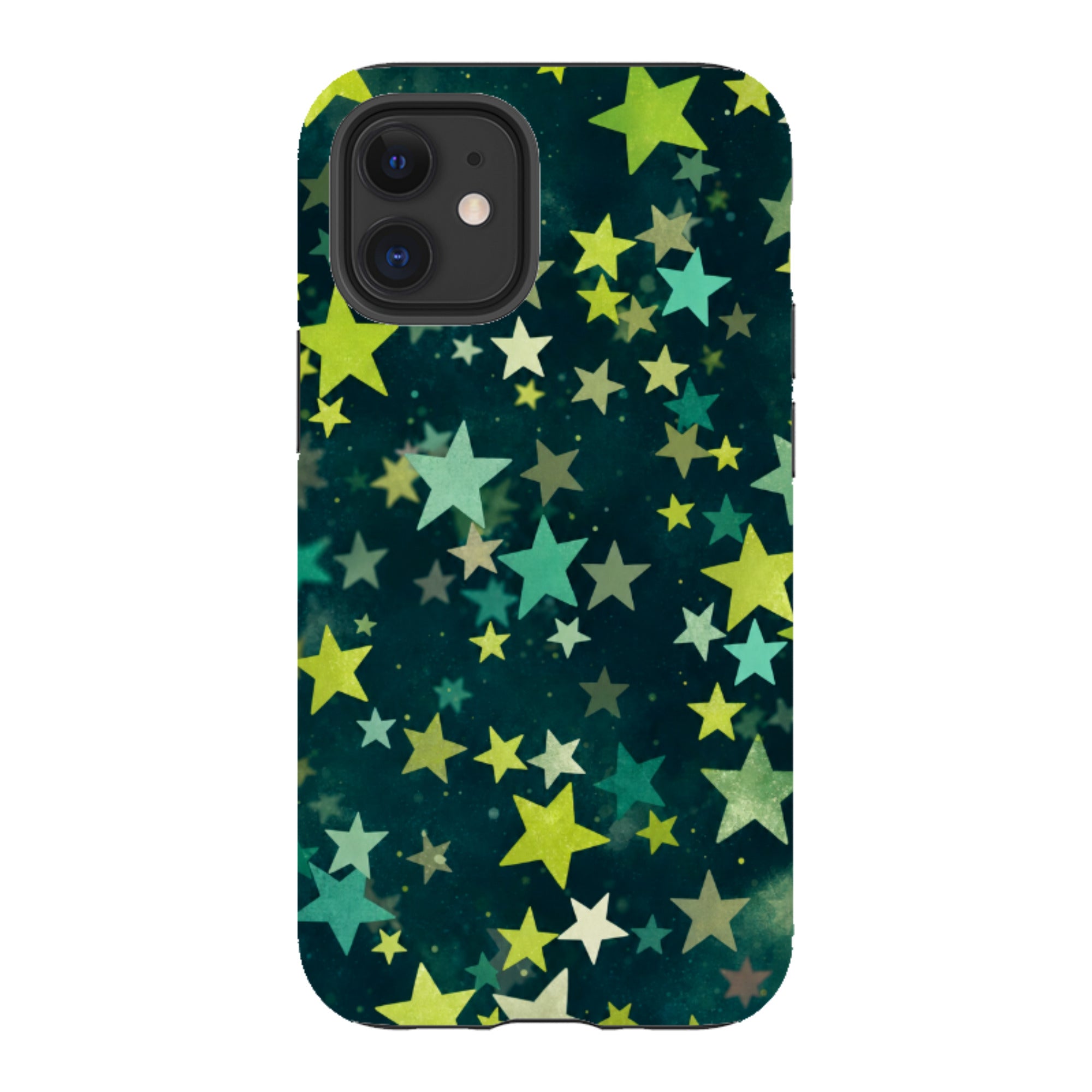 iPhone Tough Case - Green Galaxy Star