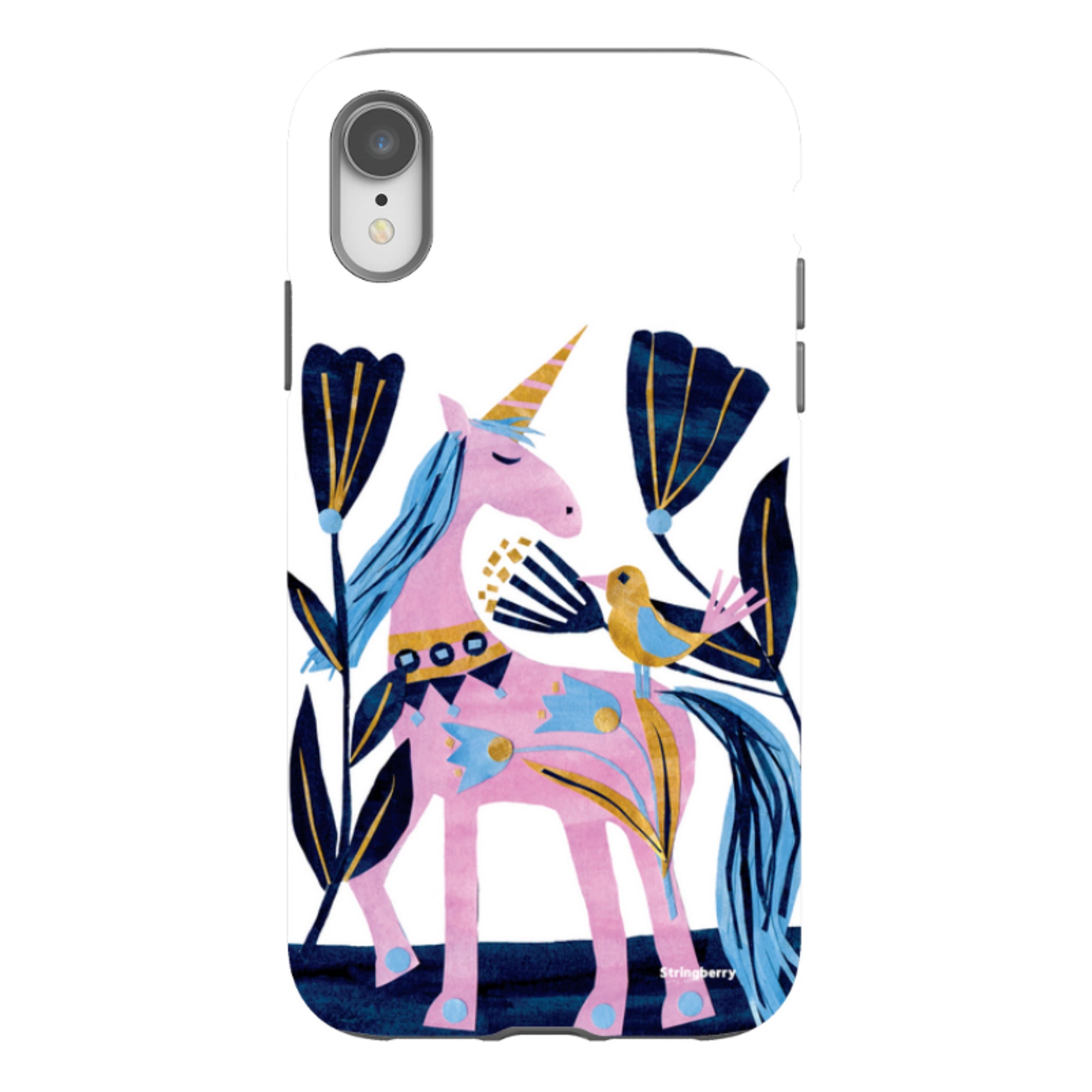 iPhone Tough Case - Lilac Unicorn By Tracey English