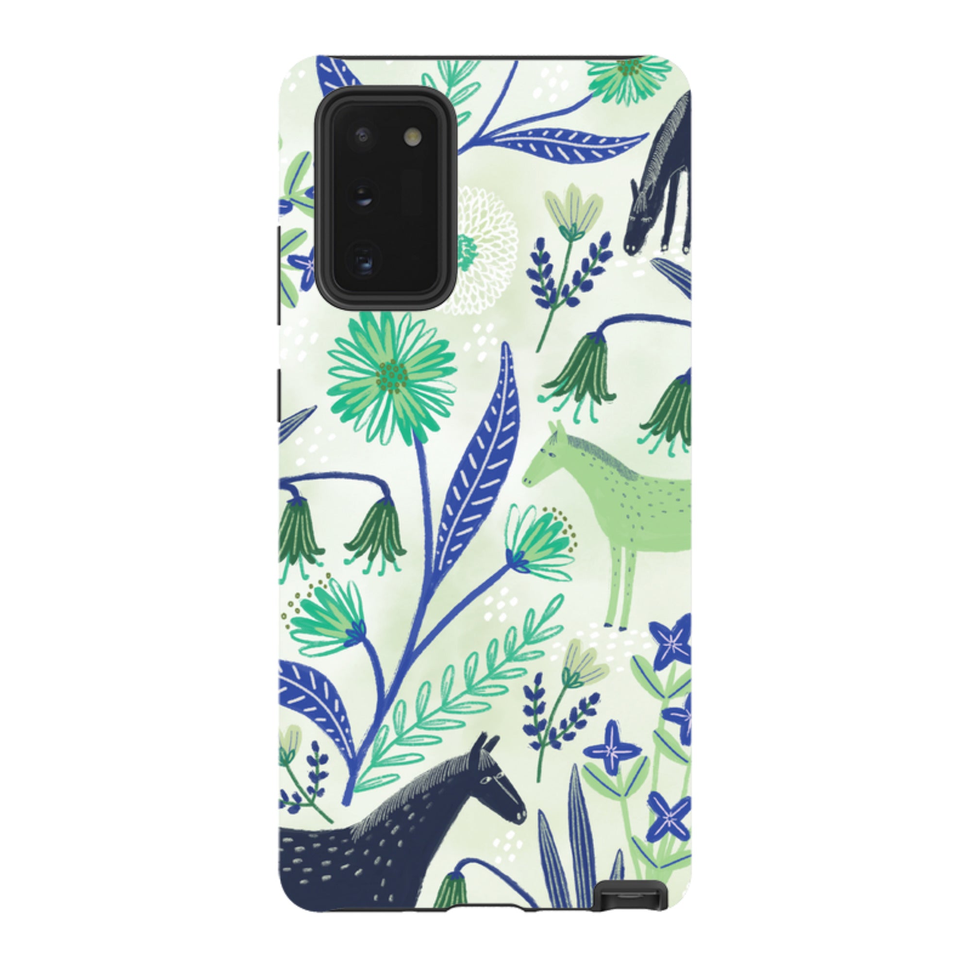 Samsung Tough Case - Wild Ponies Green By Lee Foster Wilson