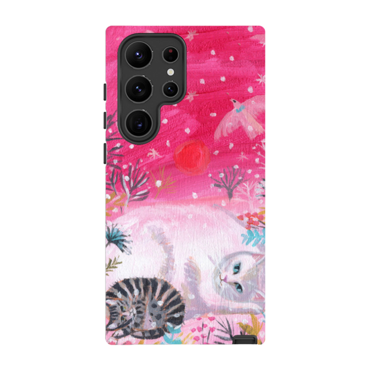 Samsung Tough Case - Christmas Cats By Mary Stubberfield
