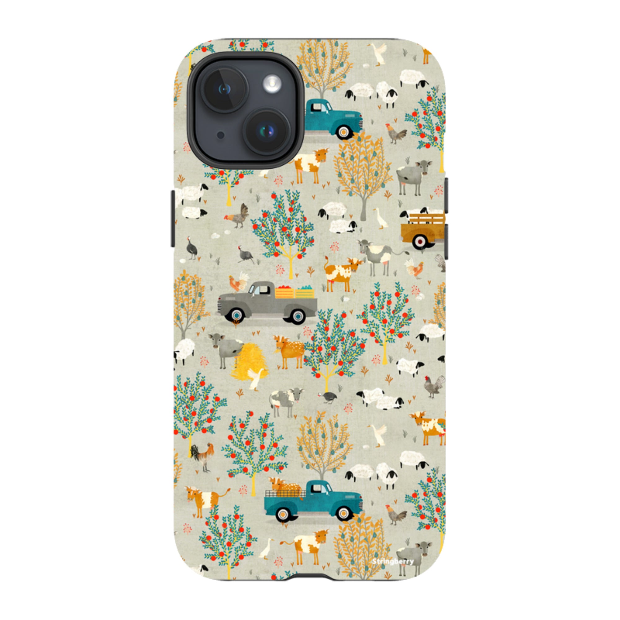 iPhone MagSafe Tough Case - Farm Life Grey By Katherine Quinn