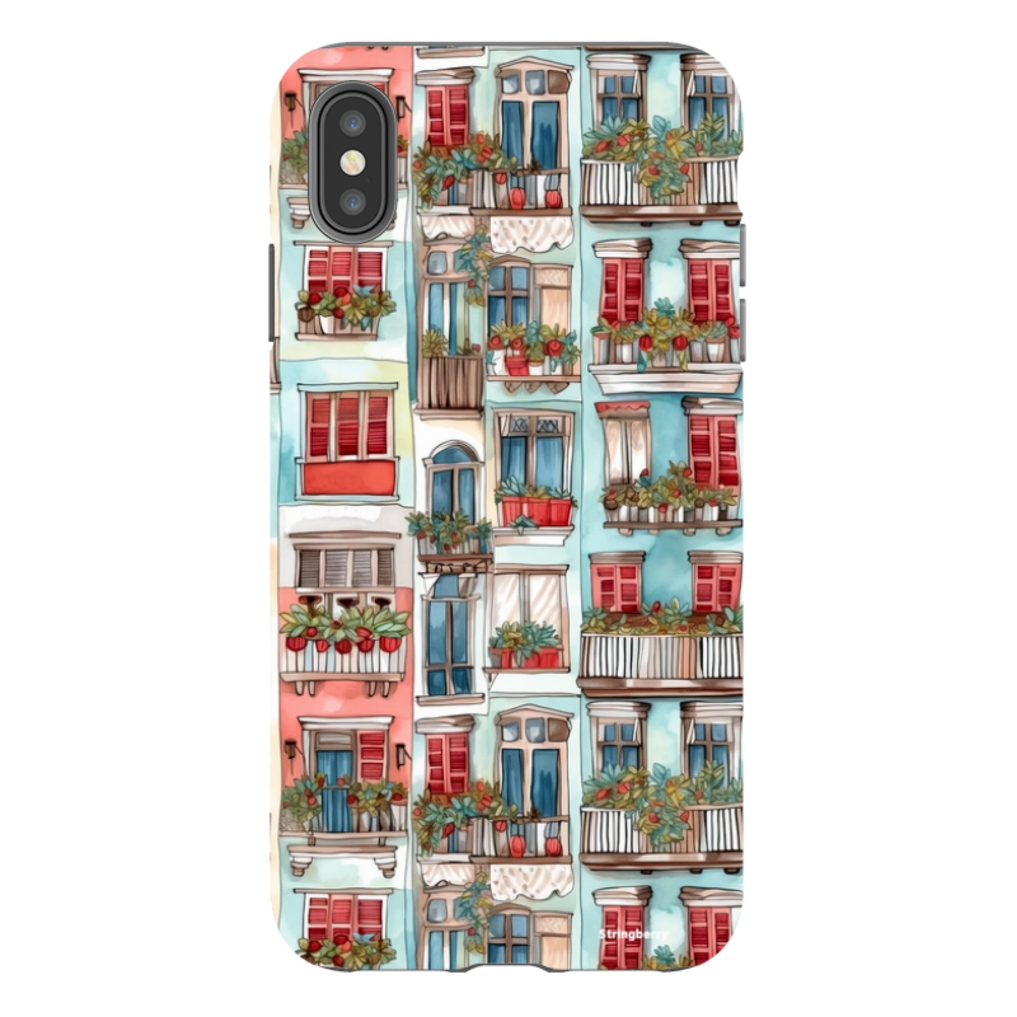 iPhone Tough Case - Floral Balcony