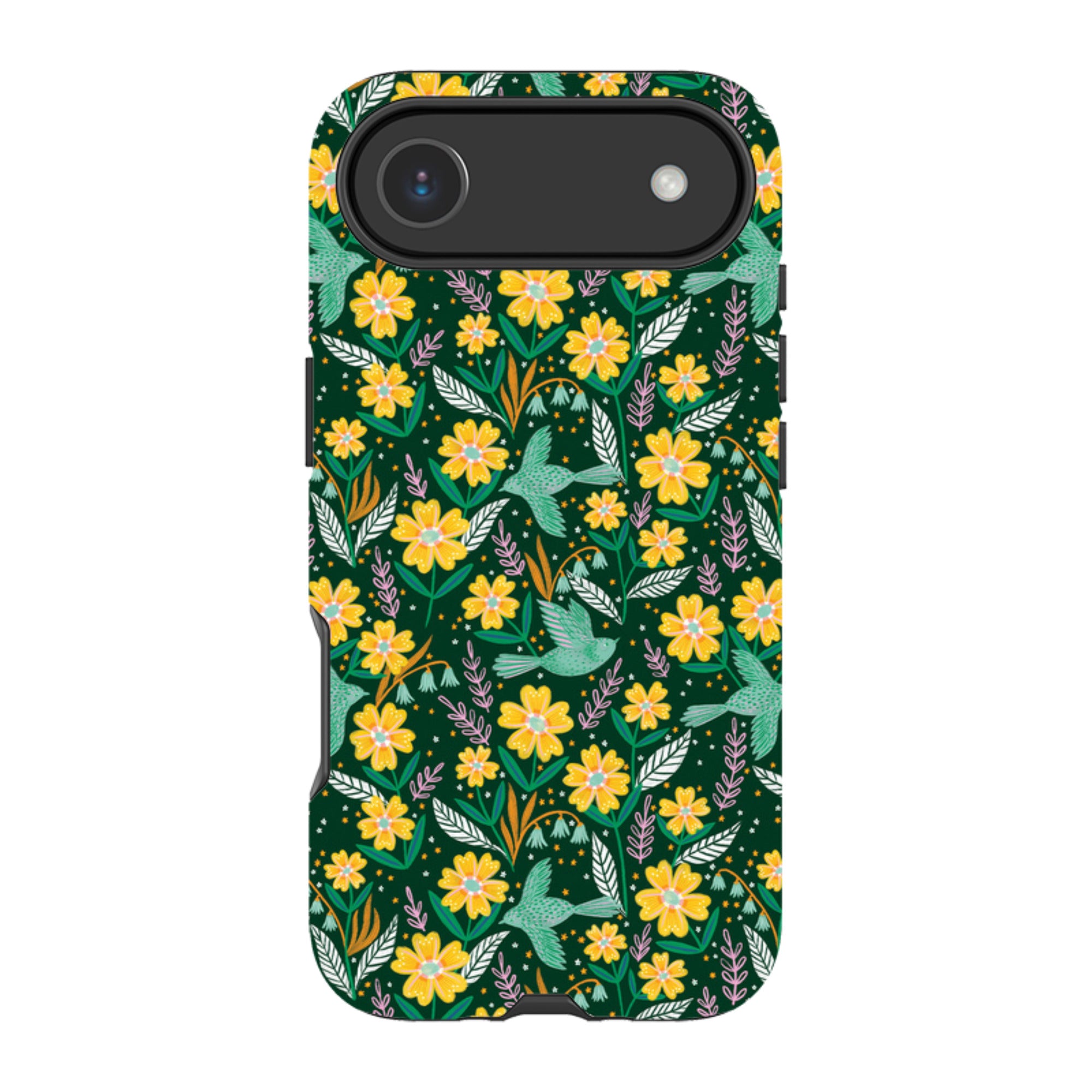 iPhone Tough Case - Sweet Birds Green By Lee Foster Wilson