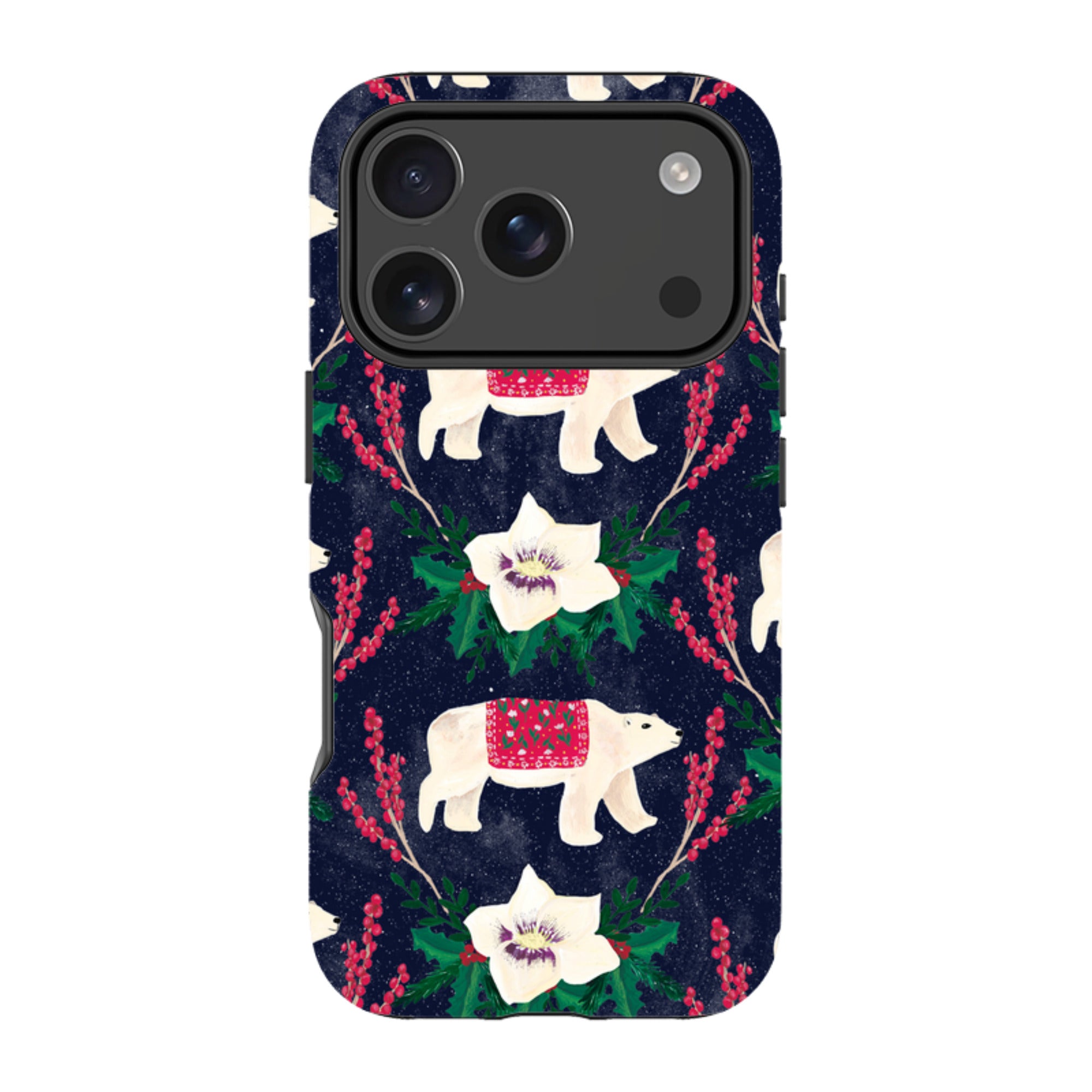 iPhone Tough Case - Midnight Polar Bears By Abby Jacobs