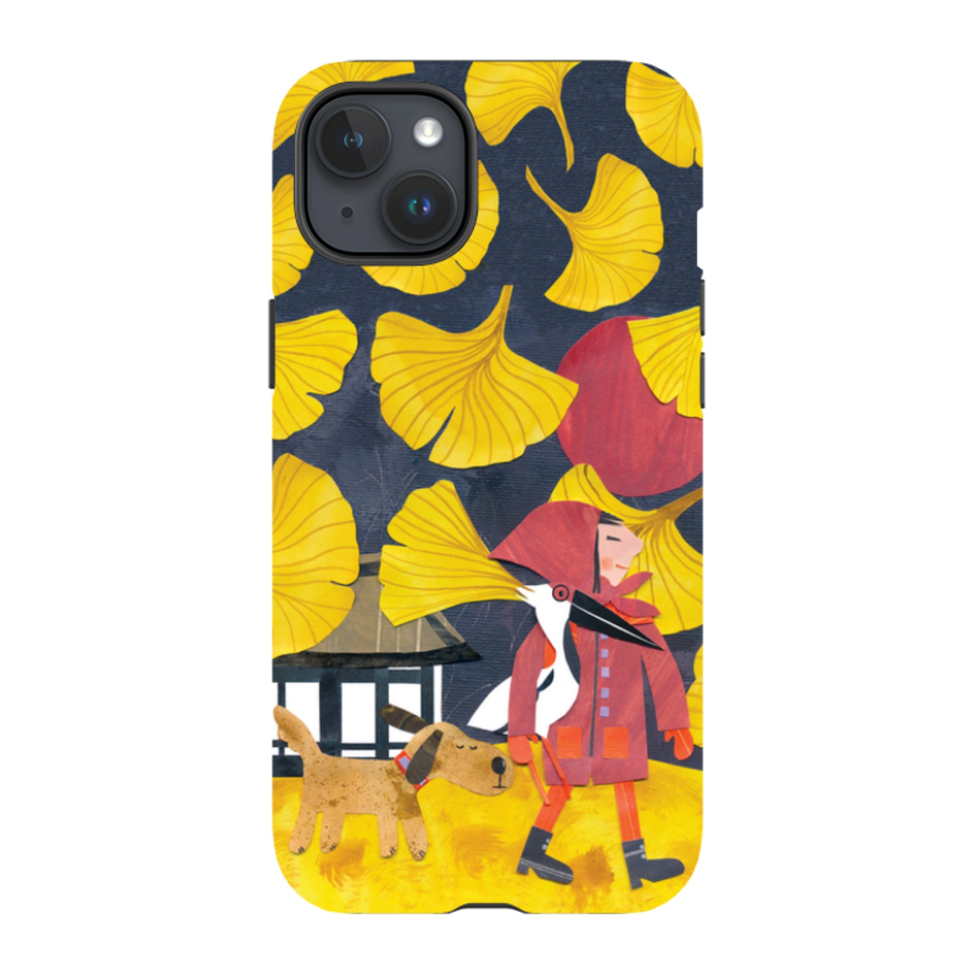 iPhone MagSafe Tough Case - Ginko Leaves By Tracey English