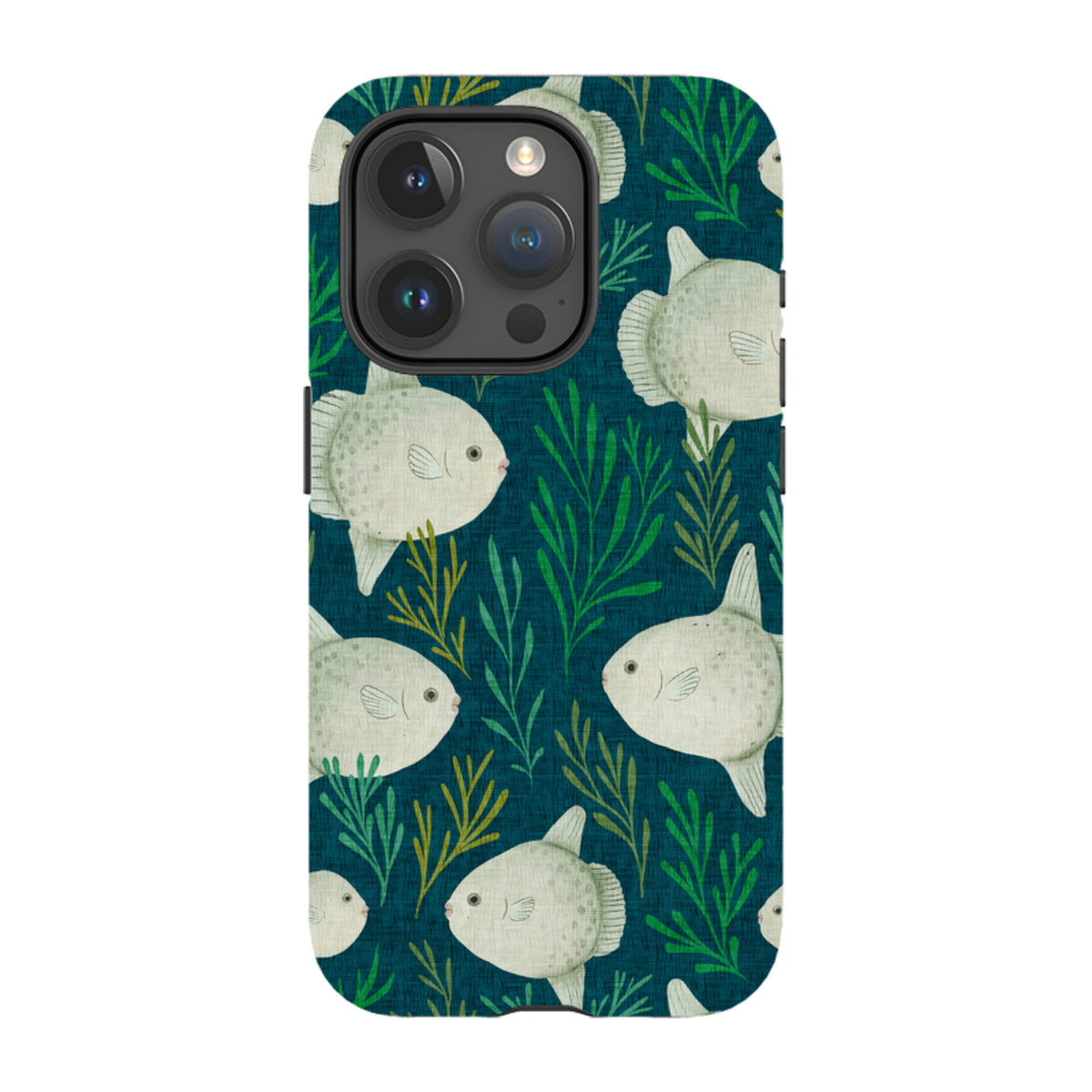 iPhone Tough Case - Sunfish blue By Katherine Quinn
