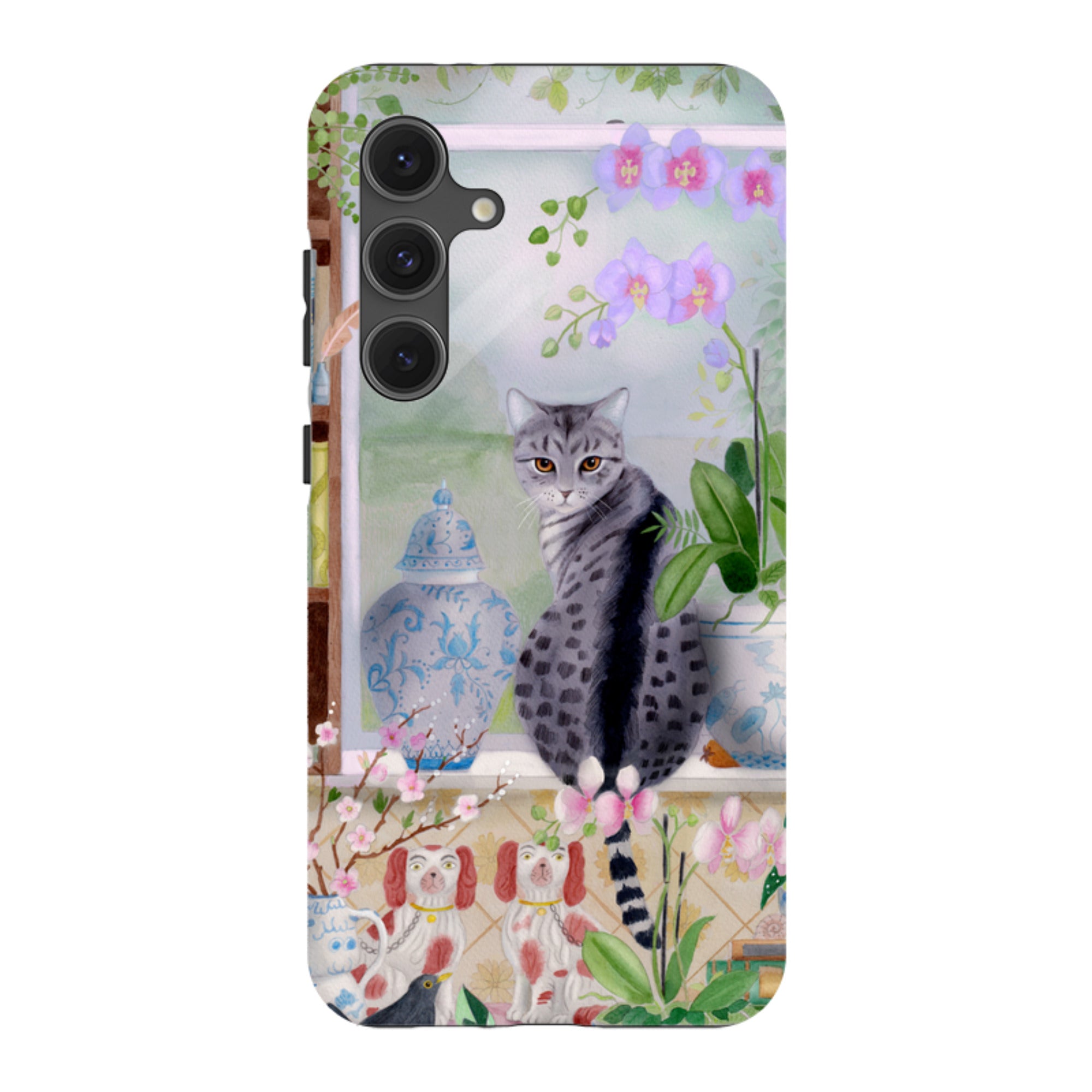Samsung Tough Case - Cat In Window By Bex Parkin