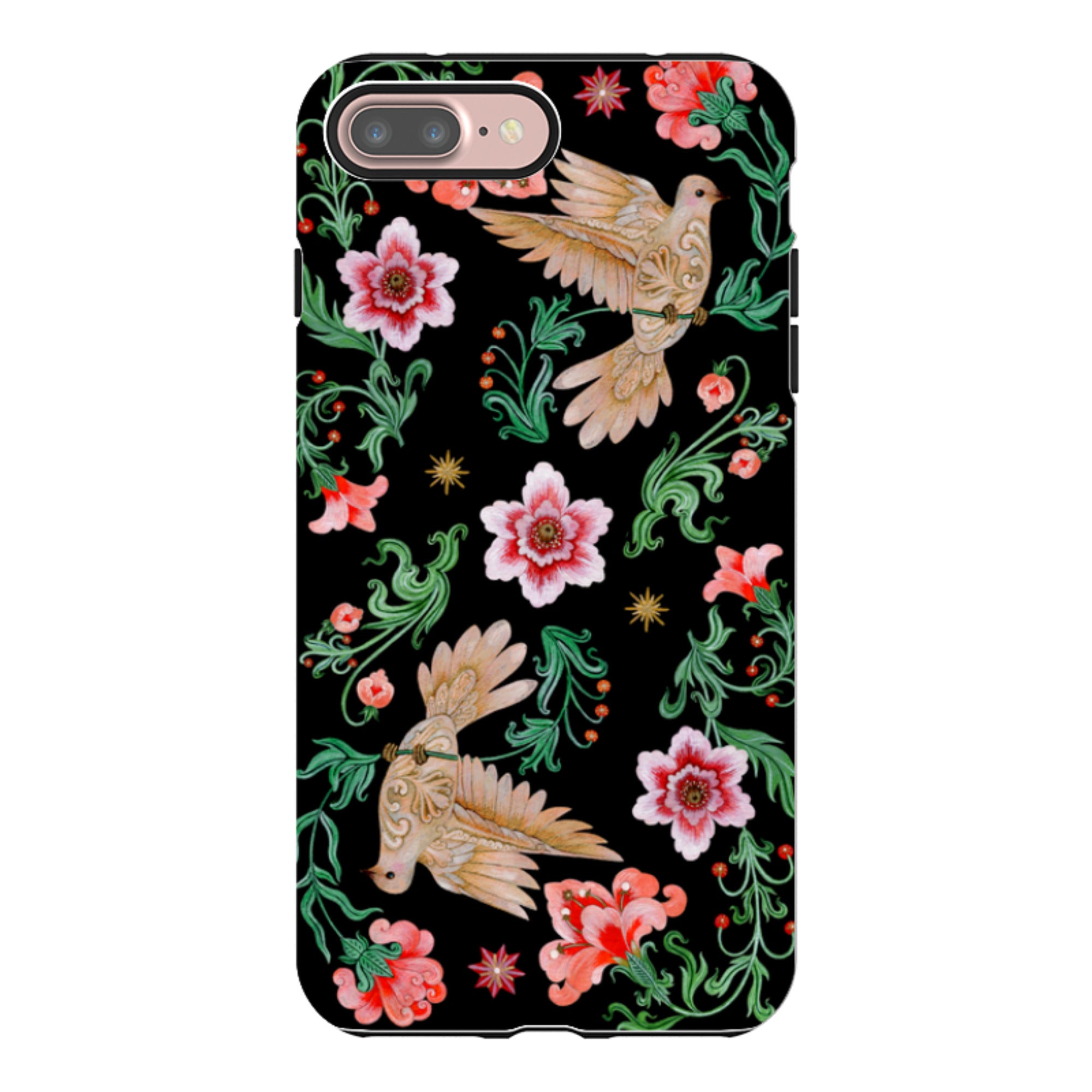 iPhone Tough  Case - Two Turtle Doves By Maria Matos