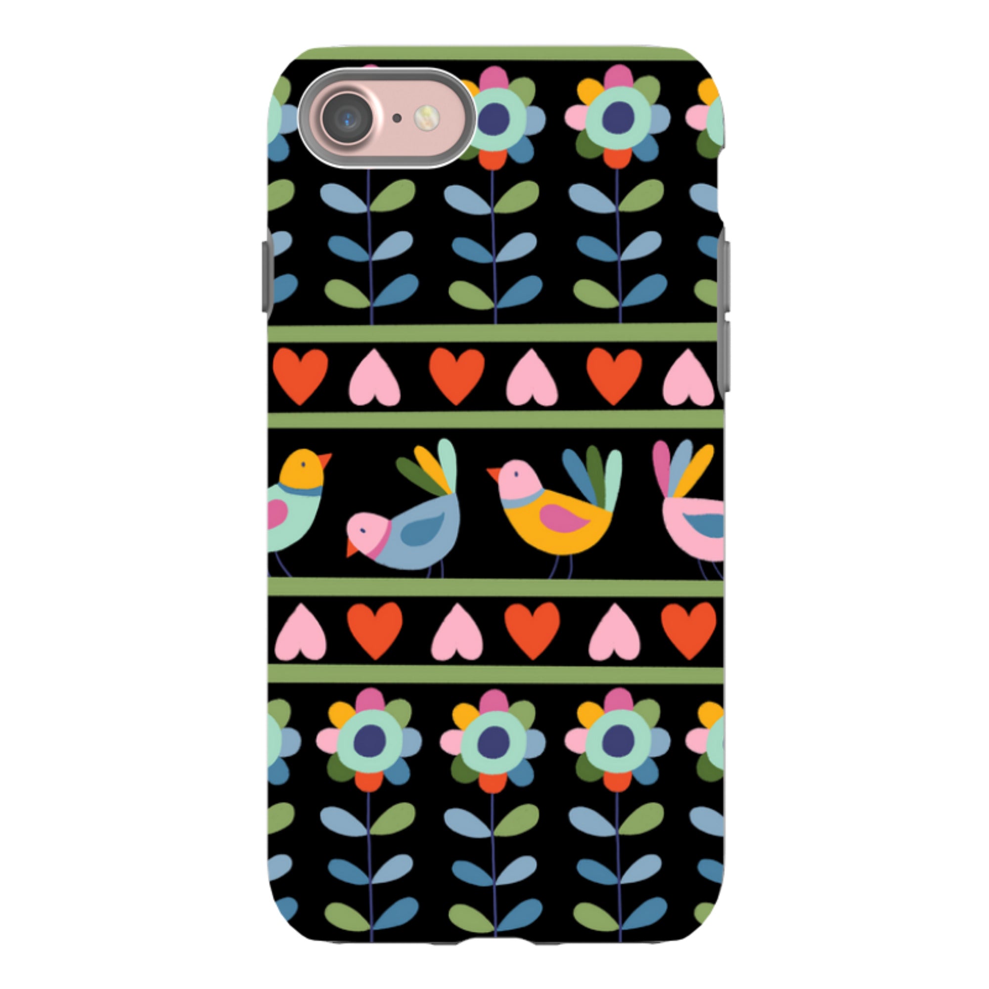 iPhone Tough Case - Folky Birds II By Suzy Taylor