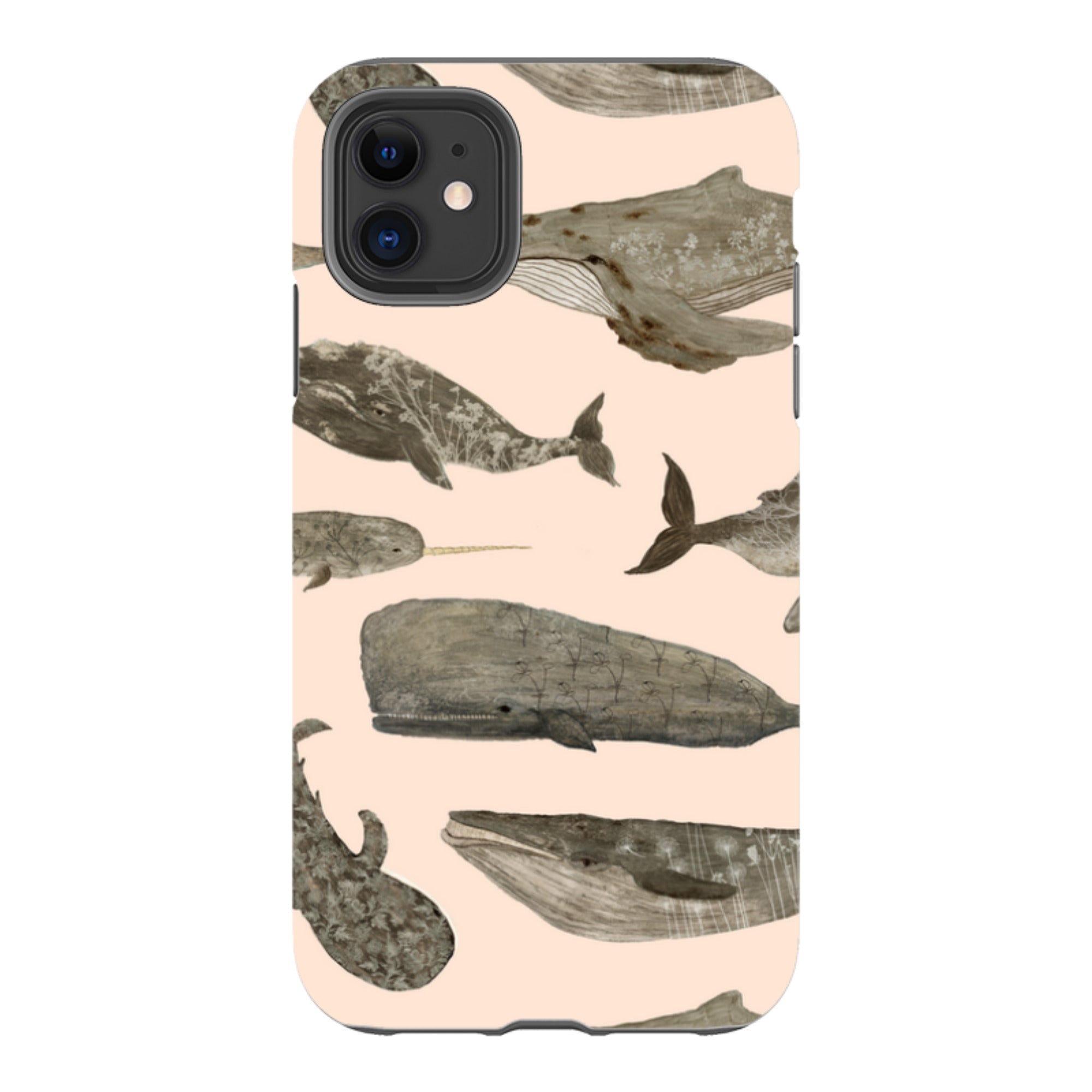 iPhone Tough Case - Wild Flower Whales II By Katherine Quinn