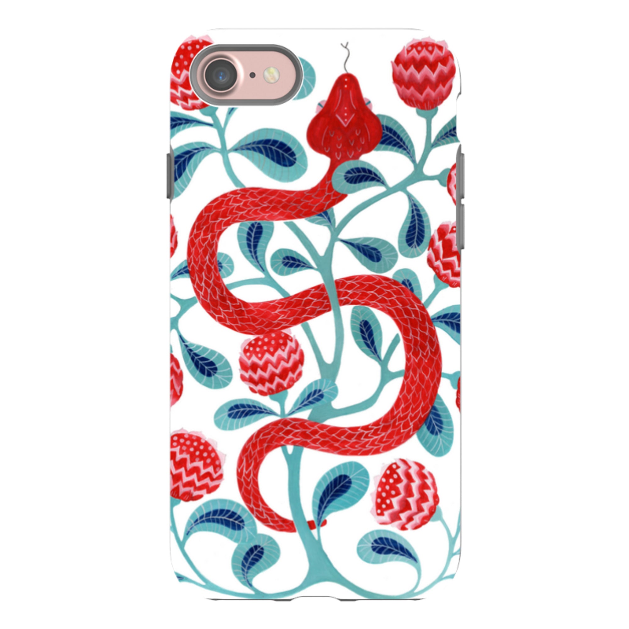 iPhone Tough Case - Redsnake By Bex Parkin