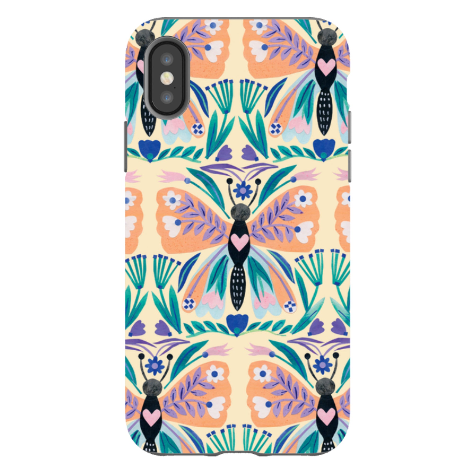 iPhone Tough Case - All Over Butterfly By Tracey English