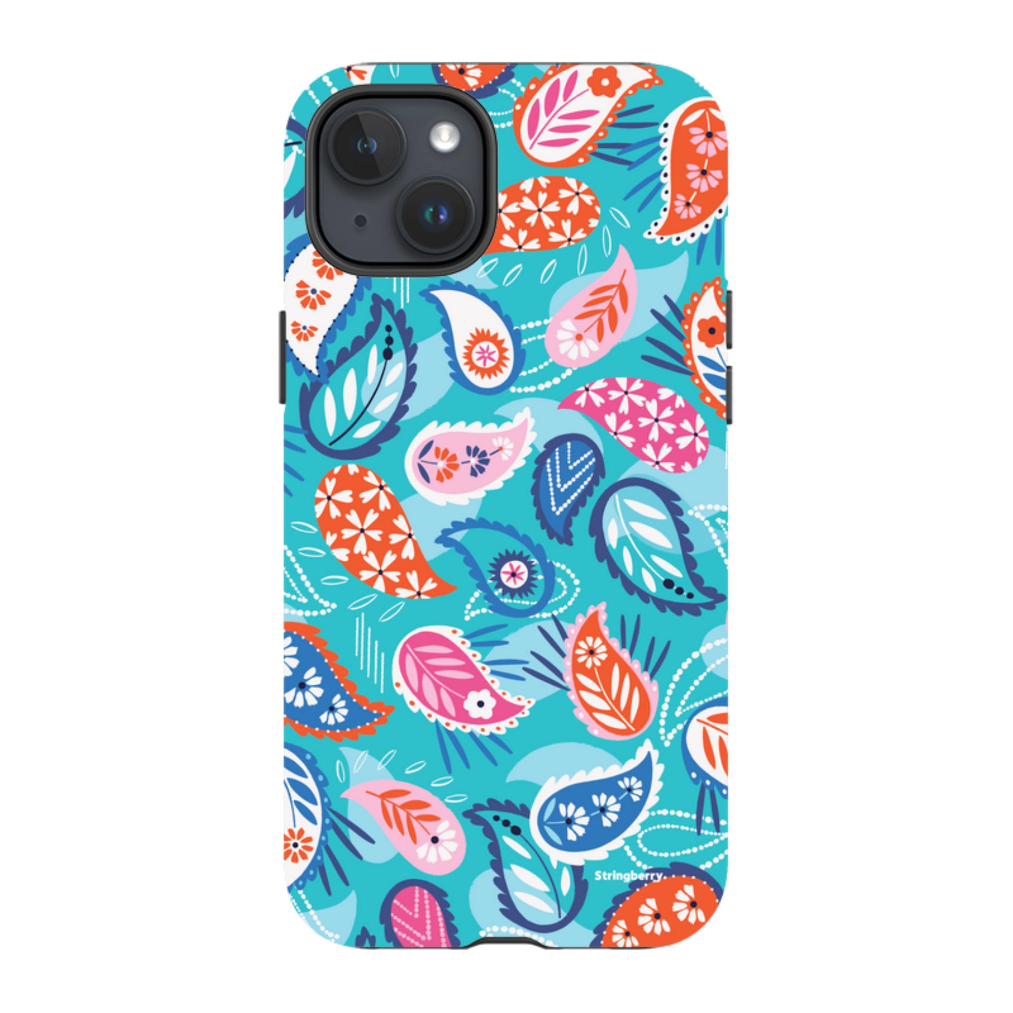 iPhone Tough Case - Paisley Blue By Ali Brookes