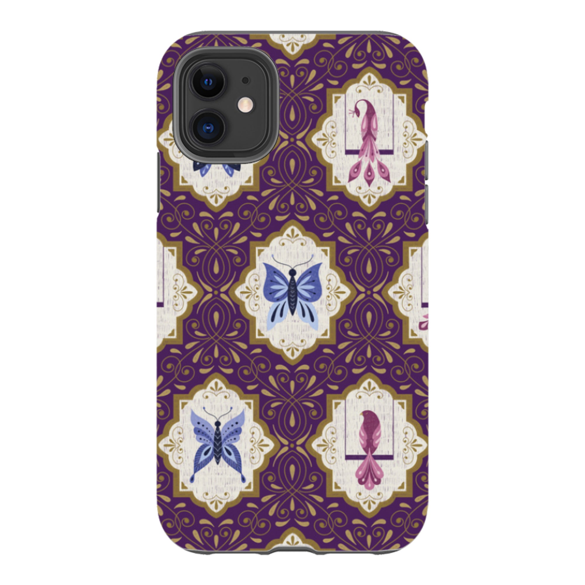 iPhone Tough Case - Wingframes Purple By Jenny Zemanek