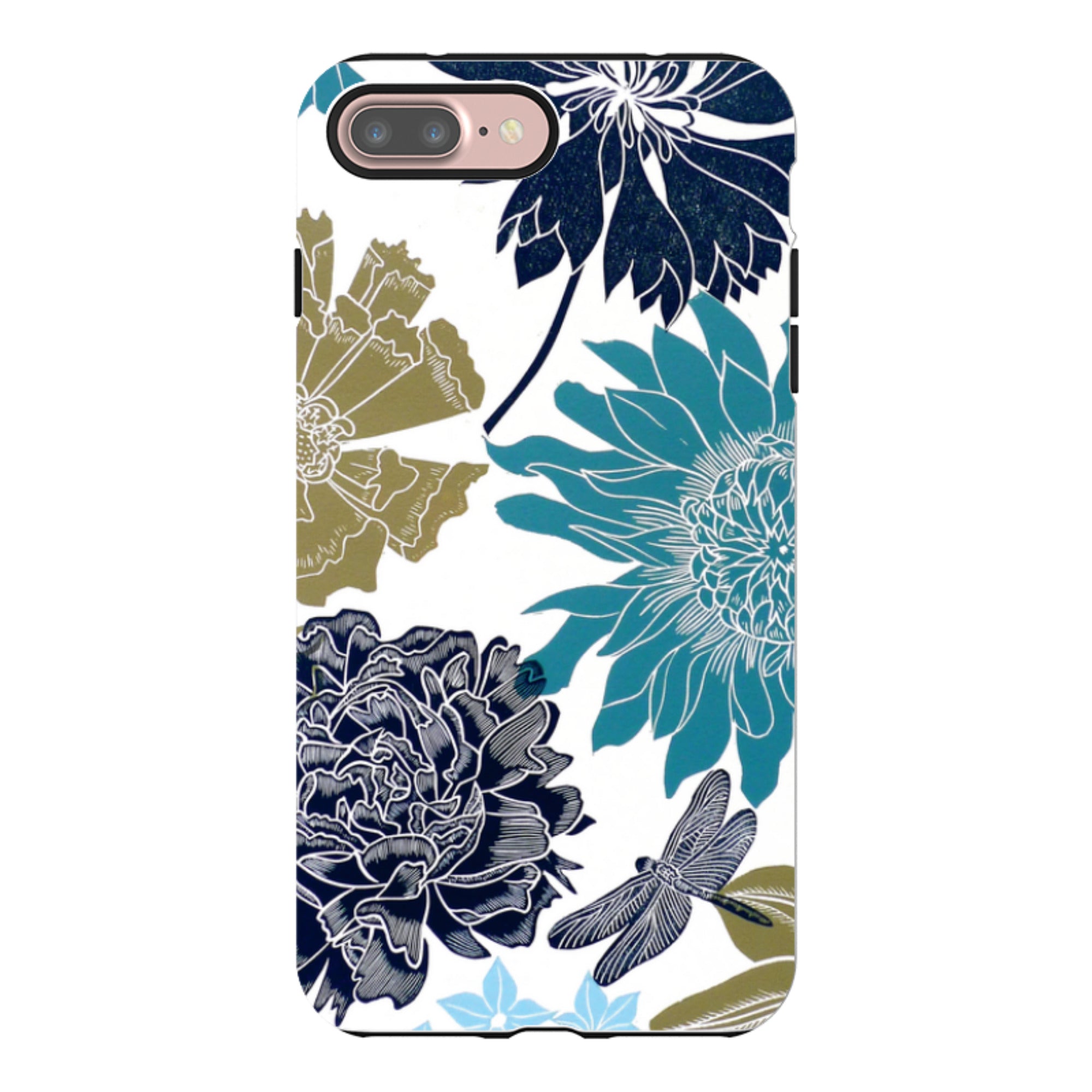 iPhone Tough Case - Cottage Garden Drangonfly By Kate Heiss