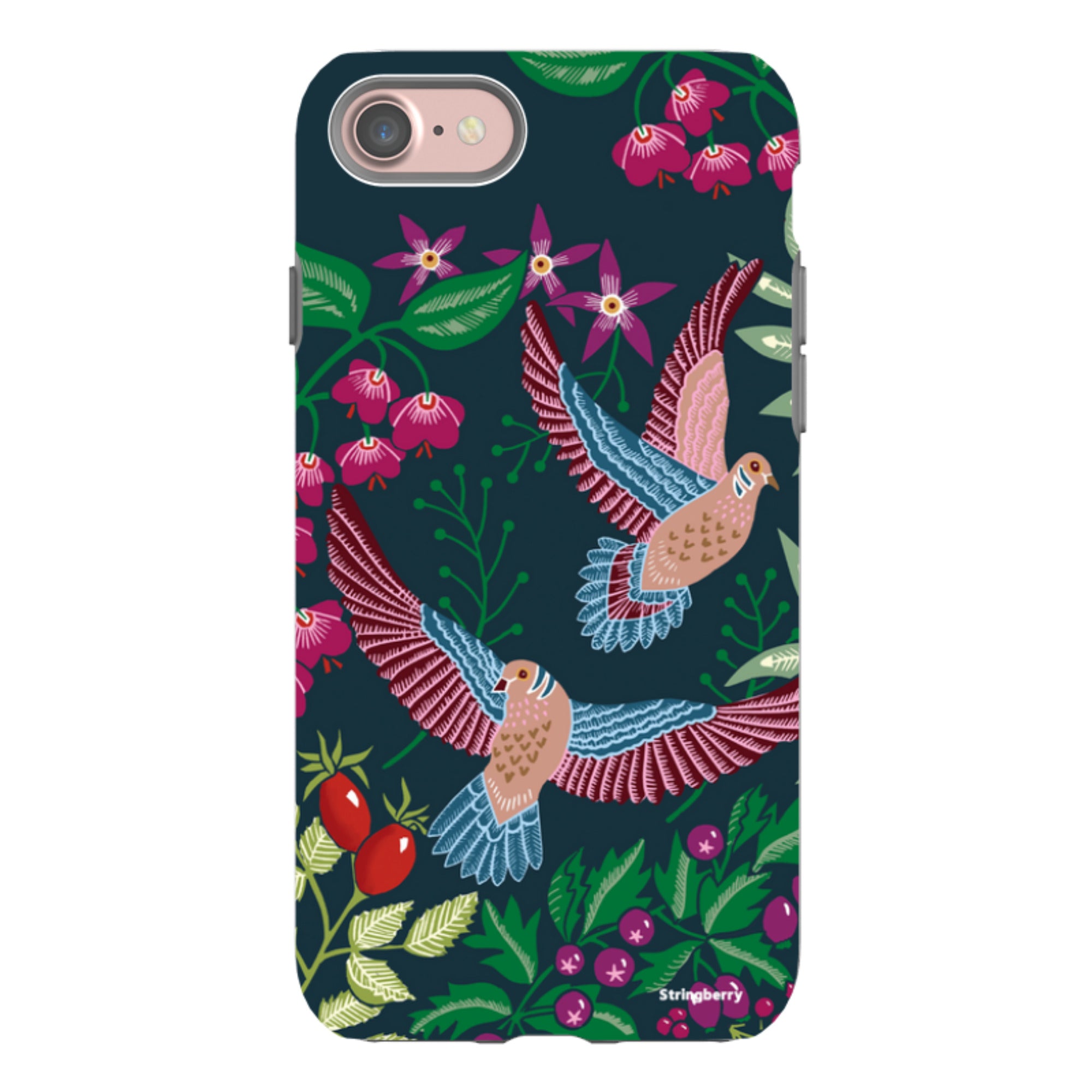 iPhone Tough Case - Two Turtle Doves By Kate Heiss
