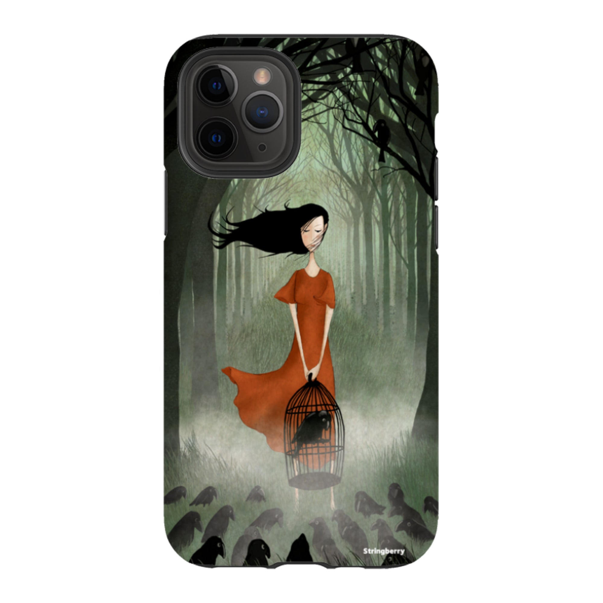iPhone Tough Case - The Raven Girl By Maja Lindberg