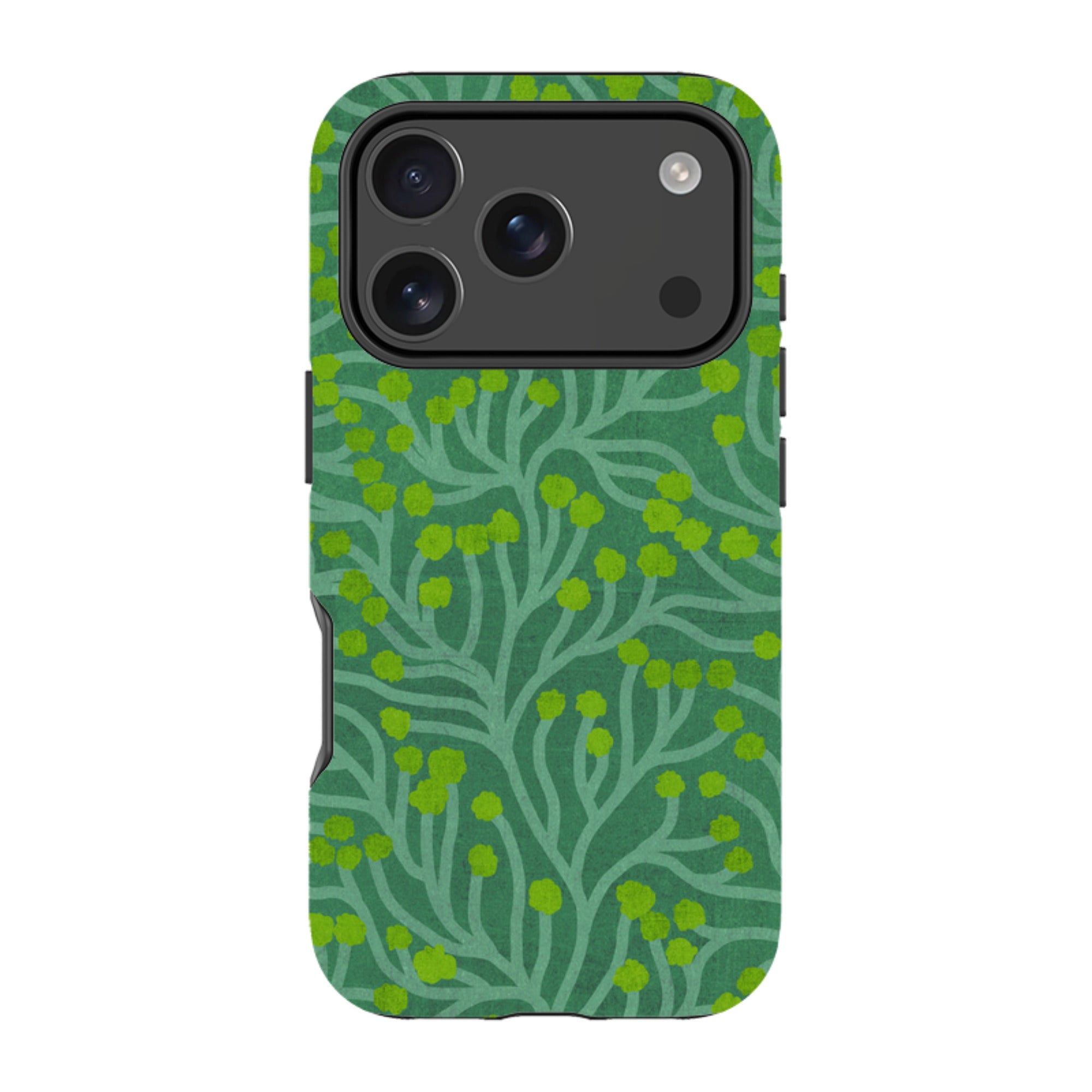 iPhone MagSafe Tough Case - Vine Green and Teal By Katherine Quinn