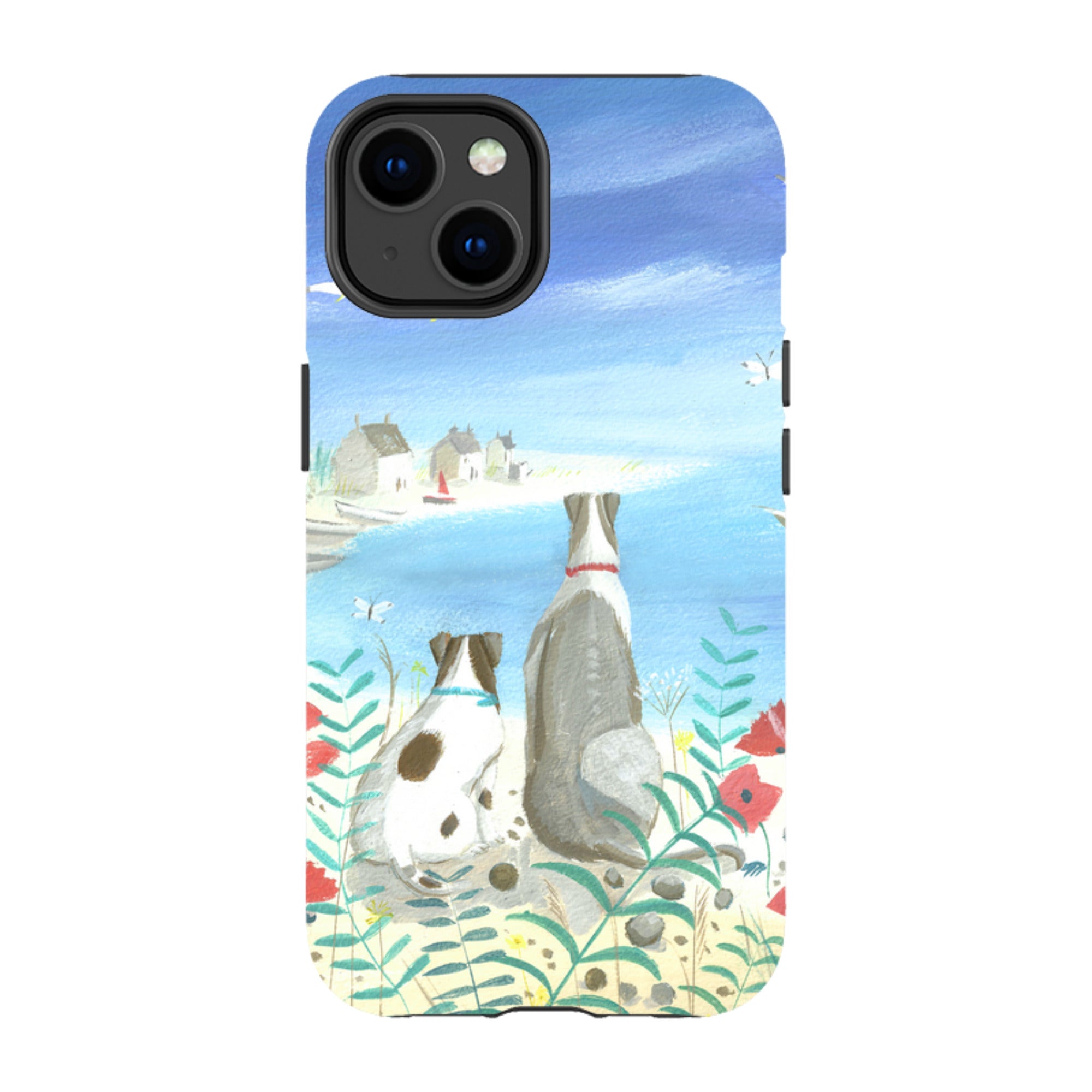 iPhone Tough Case - Beach Dogs By Mary Stubberfield