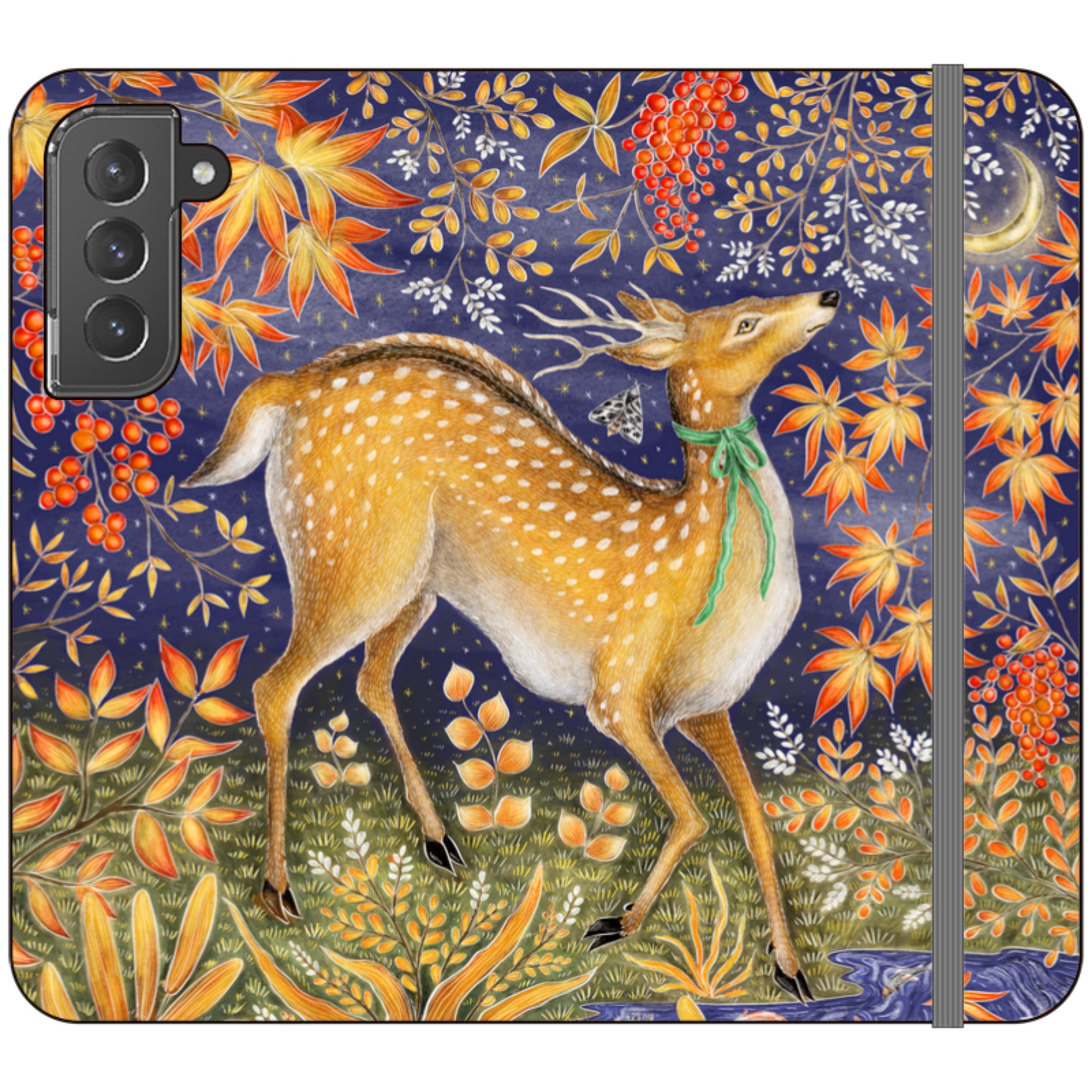Autumn Deer Wallet Case By Catherine Rowe
