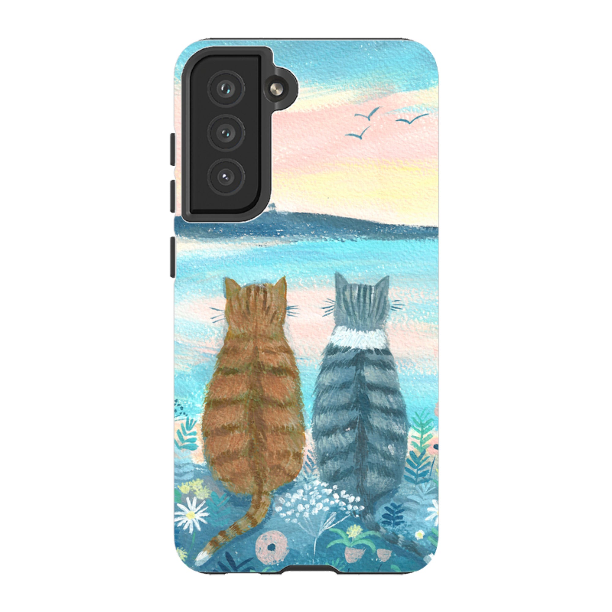 Samsung Tough Case - Sunset Cats 2 By Mary Stubberfield