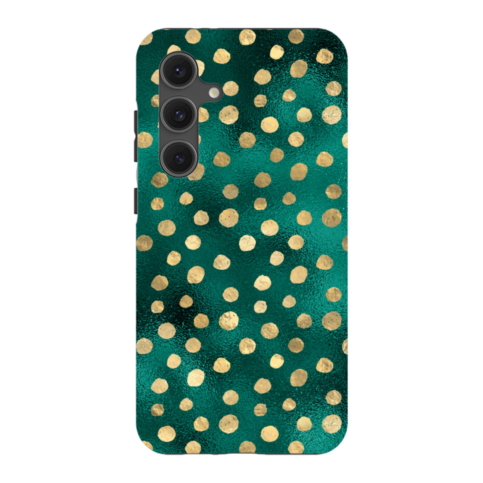 Samsung Tough Case - Forest and Gold Dots